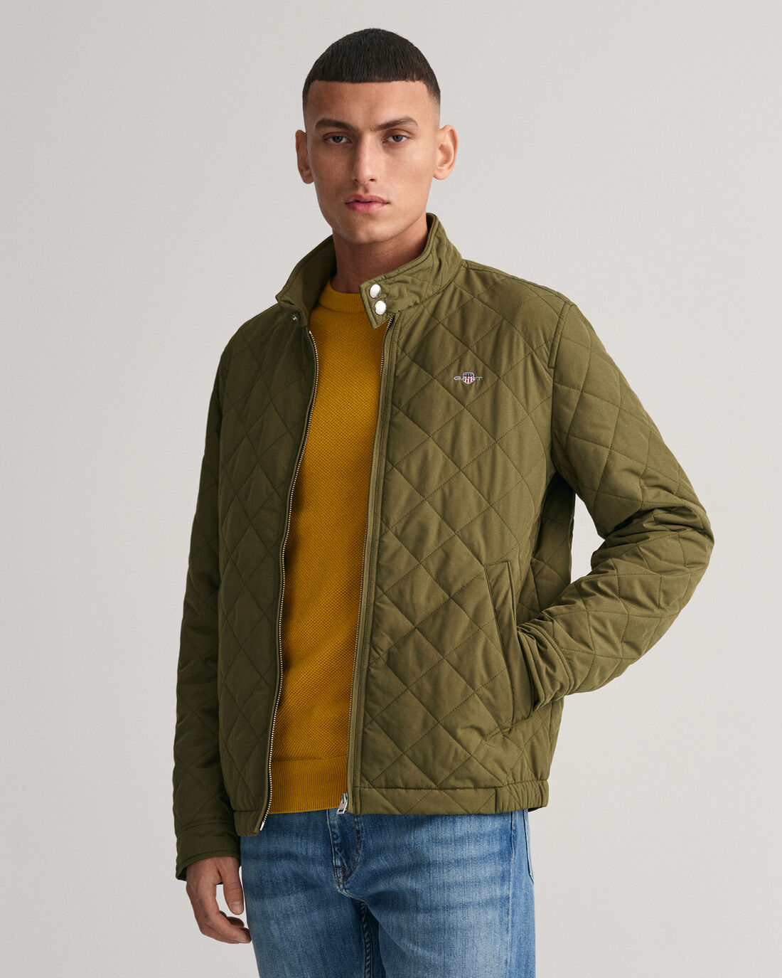 gant-tikkitakki-quilted-windcheater-armeijanvihrea-1
