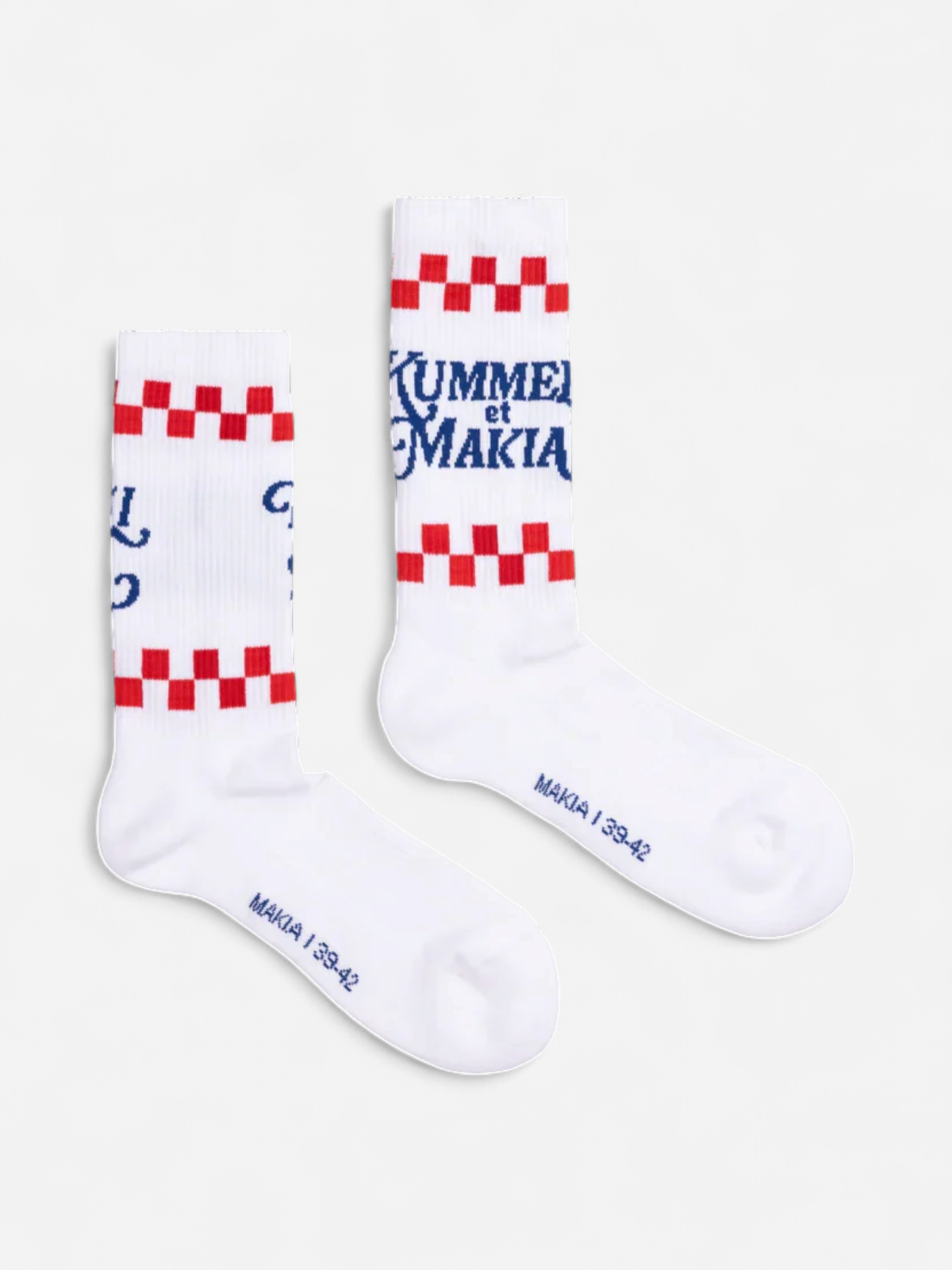 Makia Kummeli Gastronomie Socks, valkoinen - Kekäle.fi