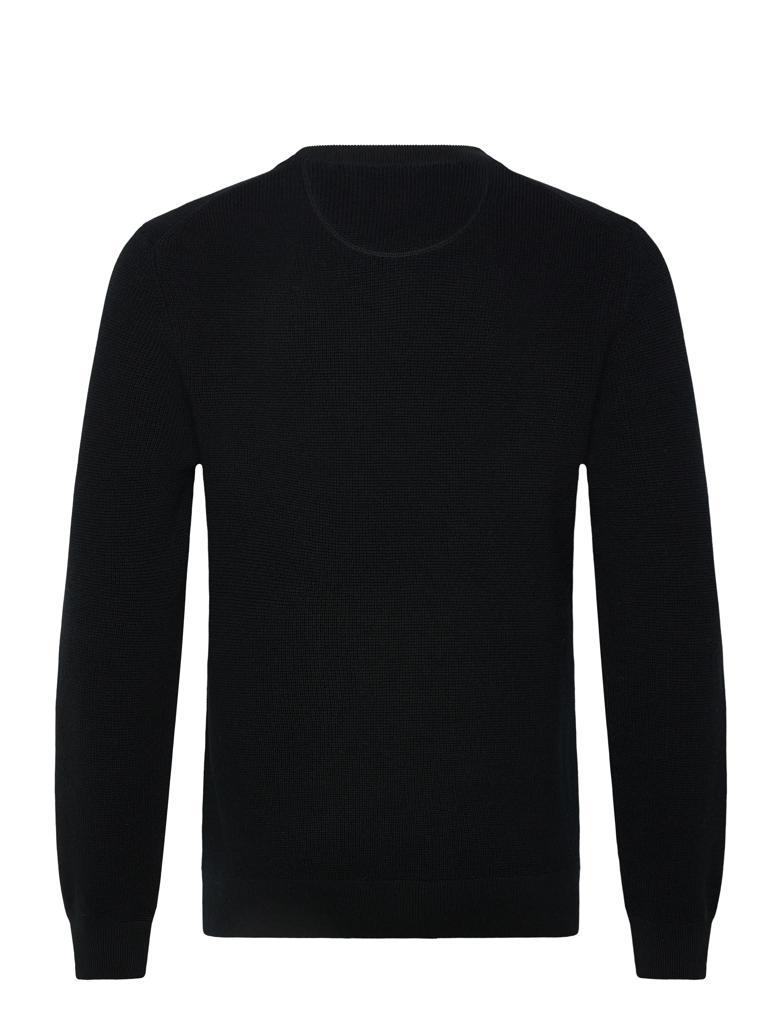 Gant miesten neulepusero Micro Textured C-Neck, musta