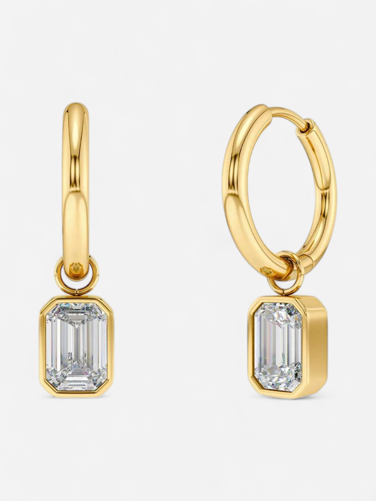 GEM HOOPS GOLD Gold pleated - Kekäle.fi