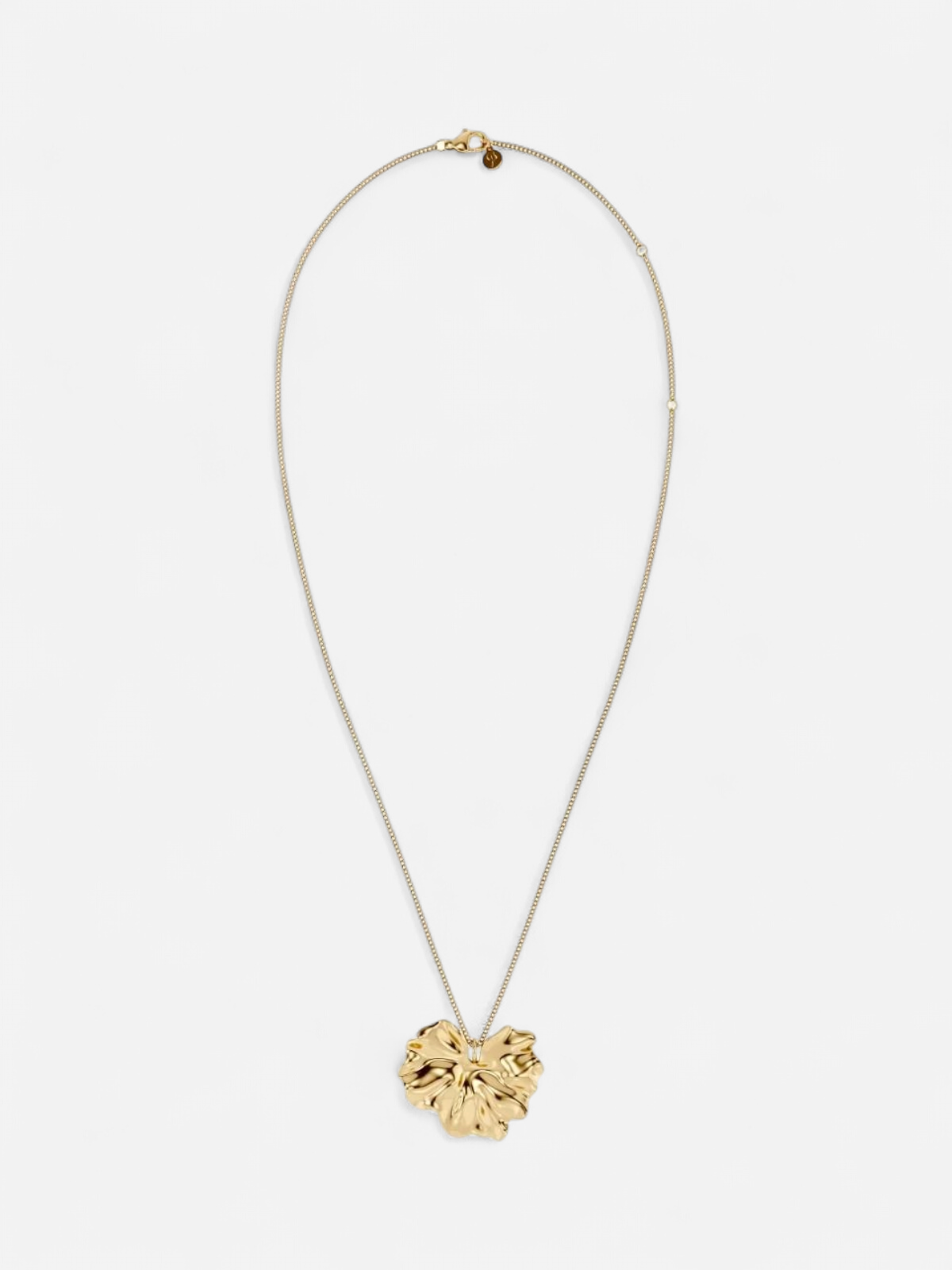 Edblad kaulakoru Gerana Necklace L, Gold pleated - Kekäle.fi
