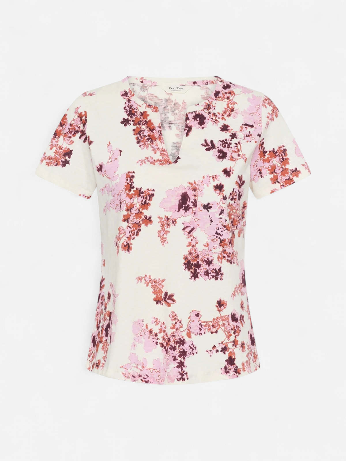 Part Two naisten t-paita Gesinas T-shirt, Pink Shadow Flower Print - Kekäle.fi