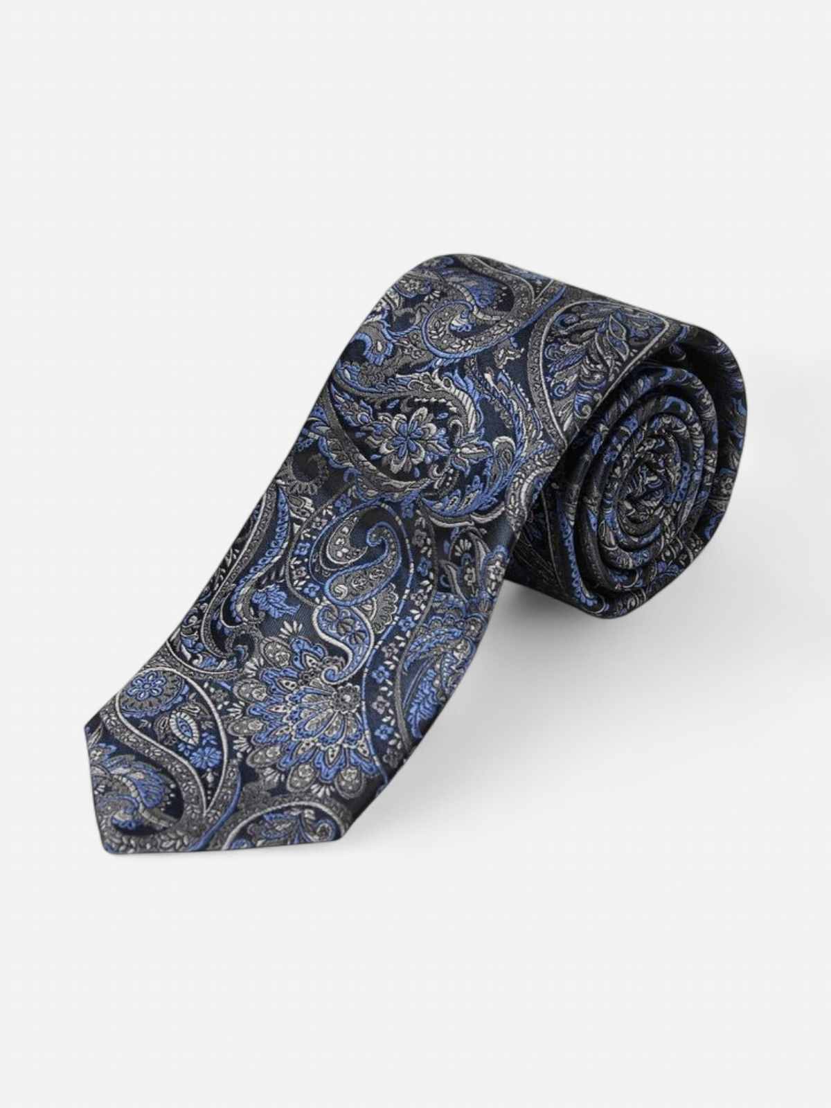 GINO MARCELLO SILK TIE PAISLEY SININEN KUOSI - Kekäle.fi