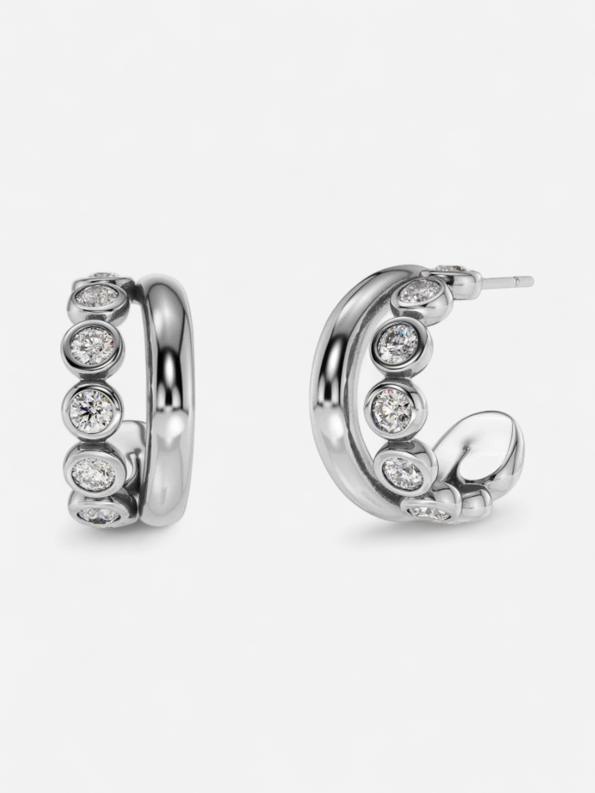Edblad korvakorut Grace Hoops L Steel, Stainless steel - Kekäle.fi