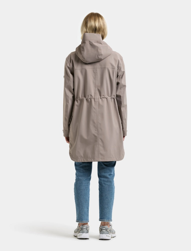Didriksons naisten parkatakki Gwen WNS Parka, ruskeanharmaa