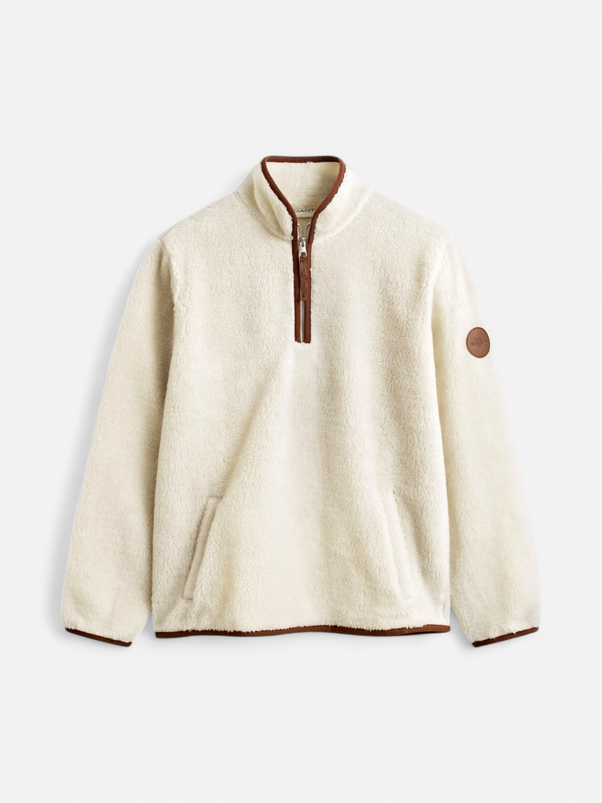 Gant miesten Half Zip fleece, hiekka - Kekäle.fi