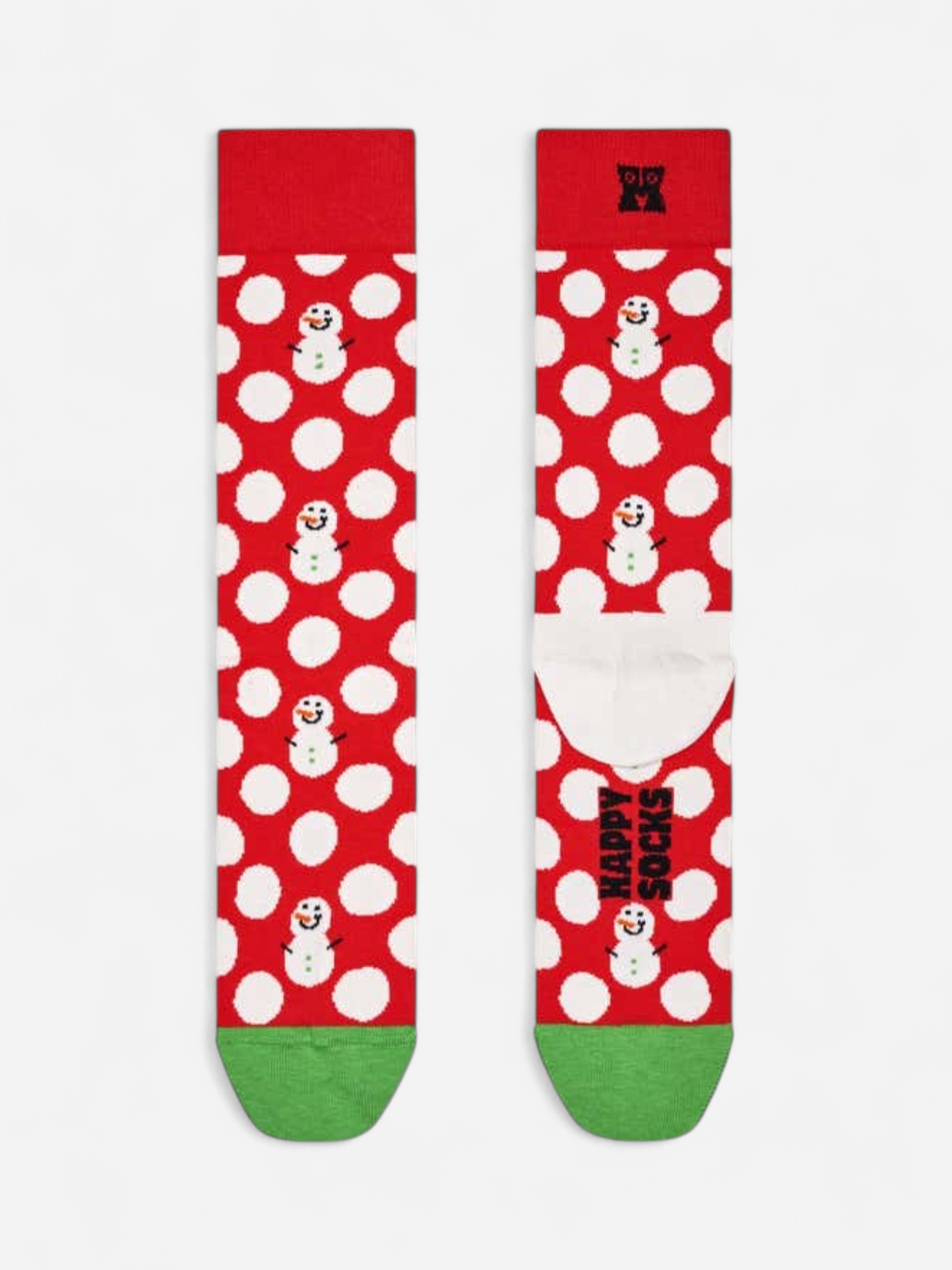 Happy Socks Miesten Sukat BIG DOT SNOWMAN Punainen Kuosi - Kekäle.fi