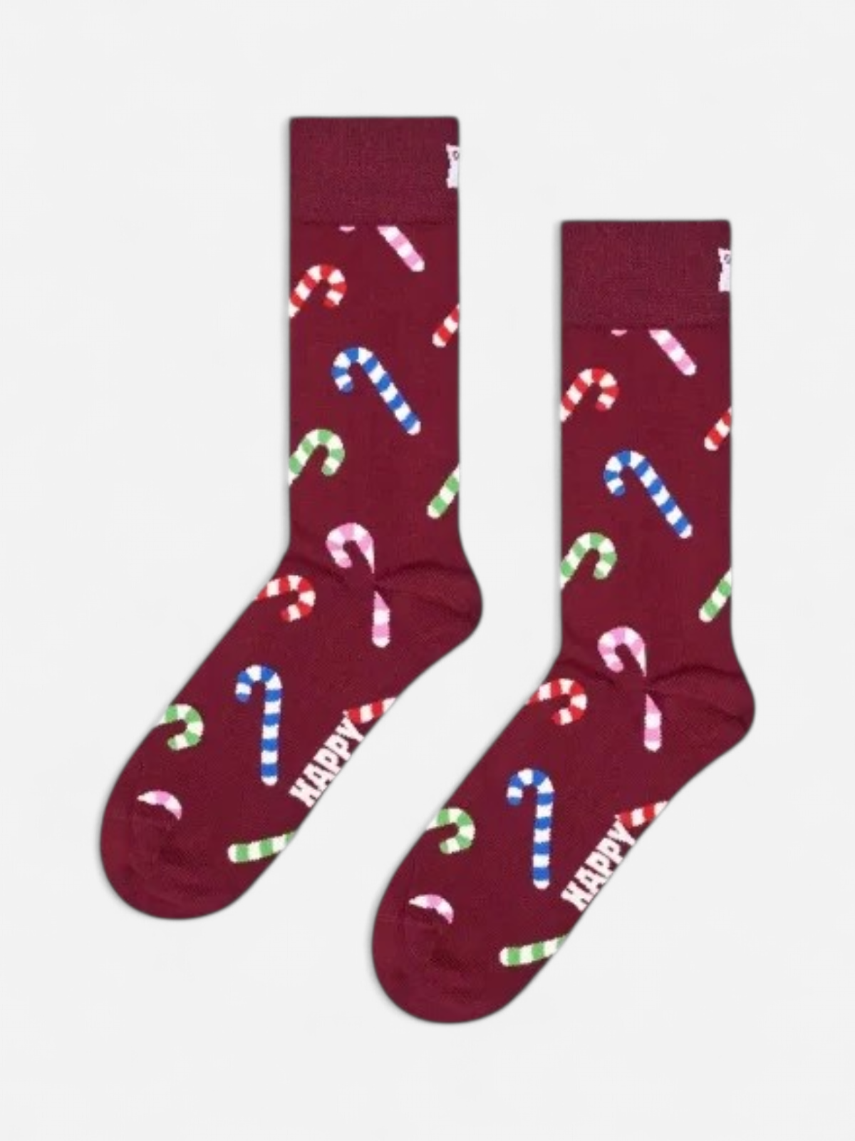 Happy Socks miesten sukat, CANDY CANE SOCK Viininpunainen Kuosi - Kekäle.fi