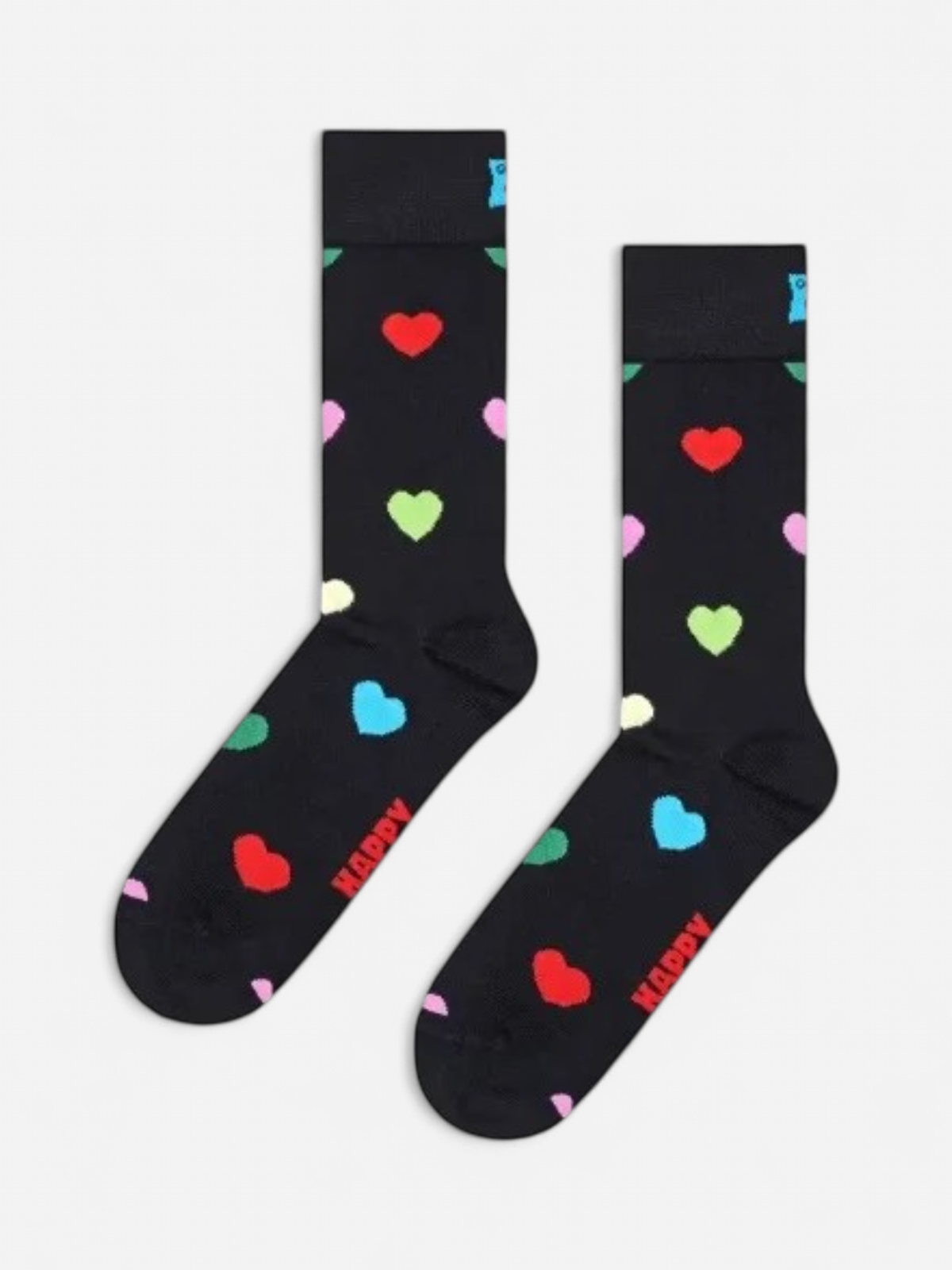 Happy Socks miesten sukat, HEART SOCK Musta Kuosi - Kekäle.fi