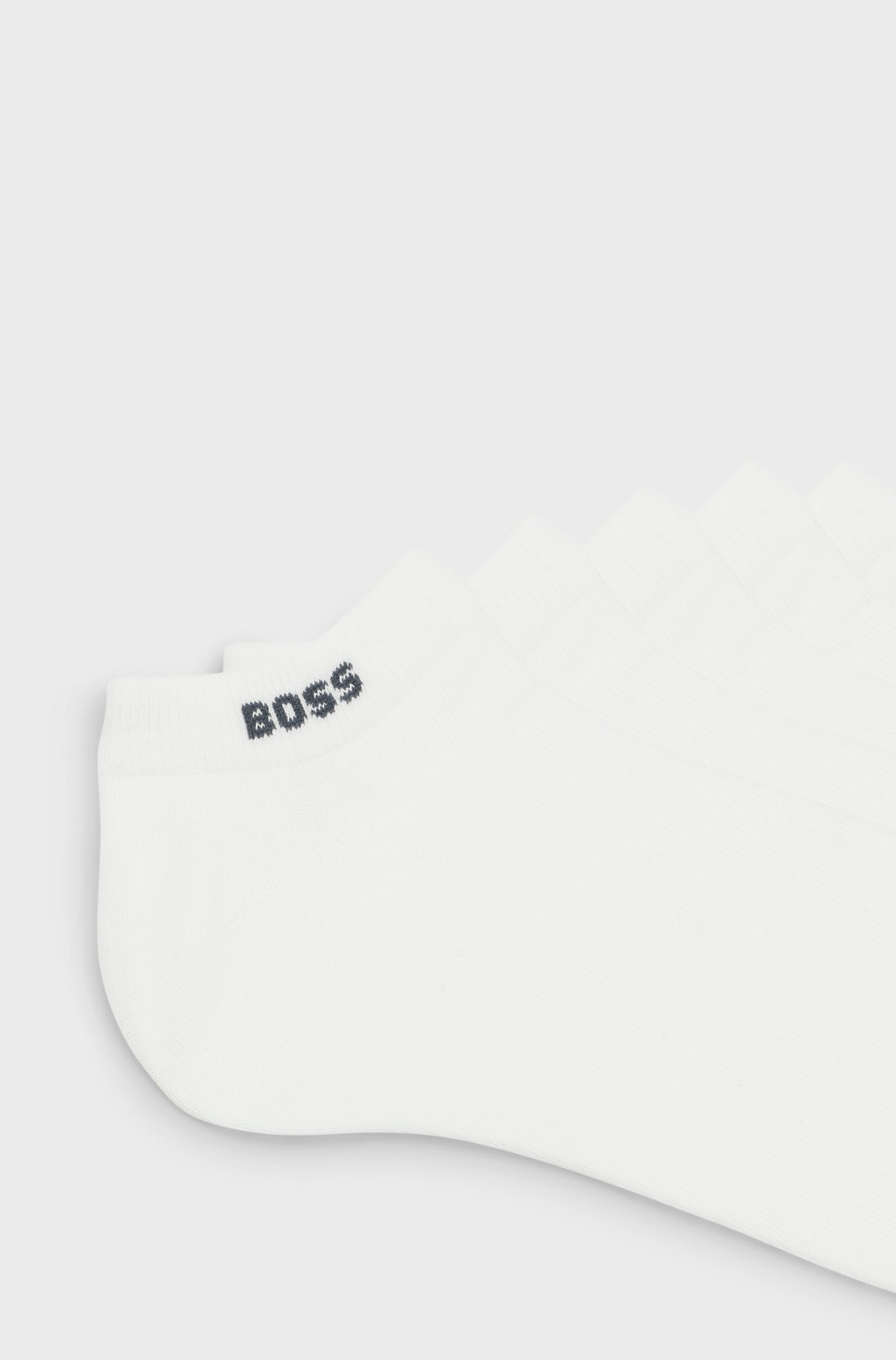 BOSS miesten nilkkasukat 5-pack, valkoinen