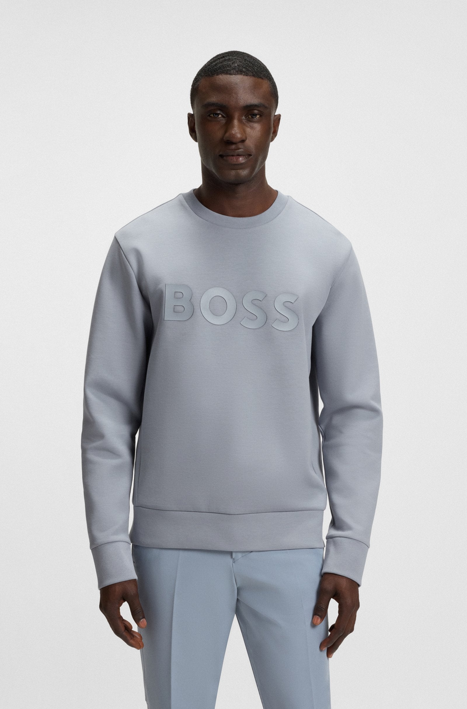 Hugo Boss miesten collegepaita K BOSS LOGO SALBO SWEATSHIRT, tummanharmaa