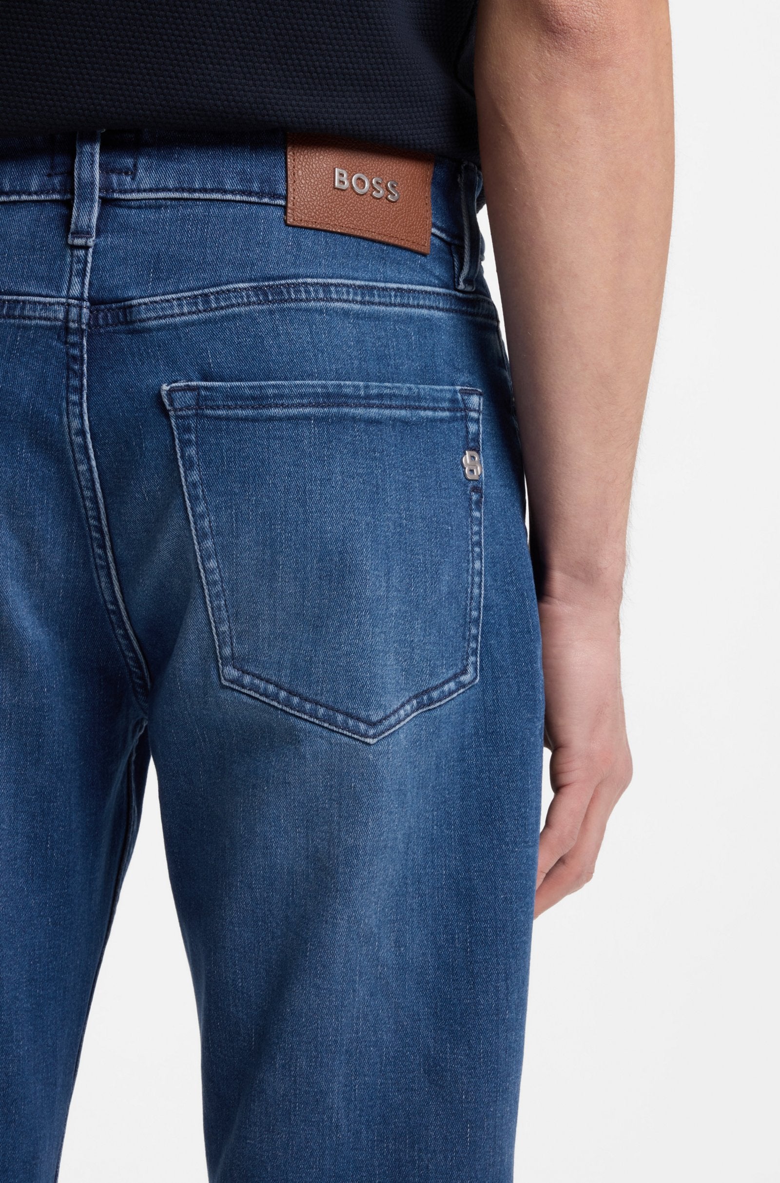 Hugo Boss miesten farkut H-RE Maine Medium Blue, sininen