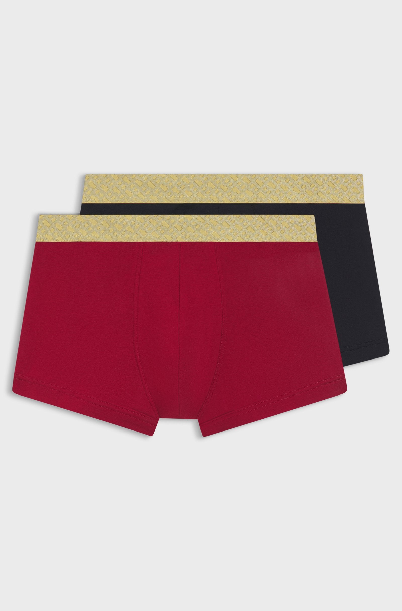 Hugo Boss miesten bokserit, TRUNK 2P GOLD COTTON Punainen