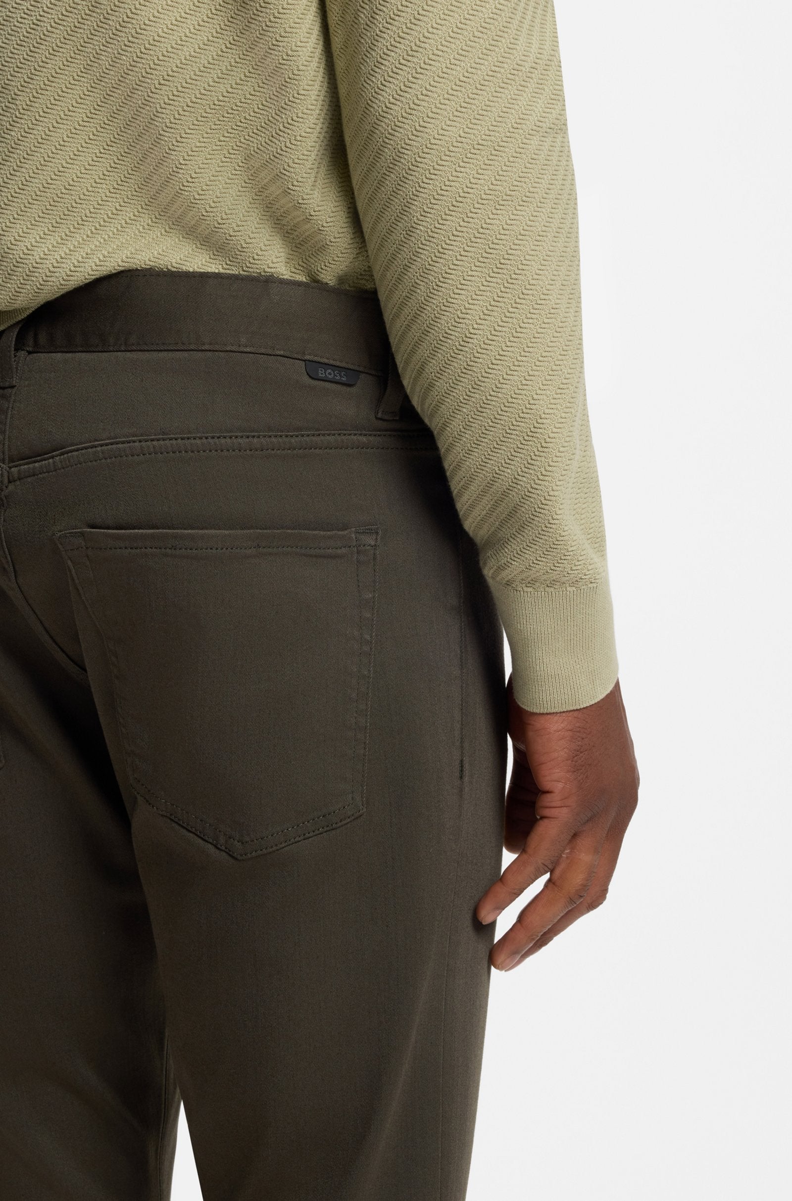 Hugo Boss miesten housut Delaware Five Pocket, Khaki