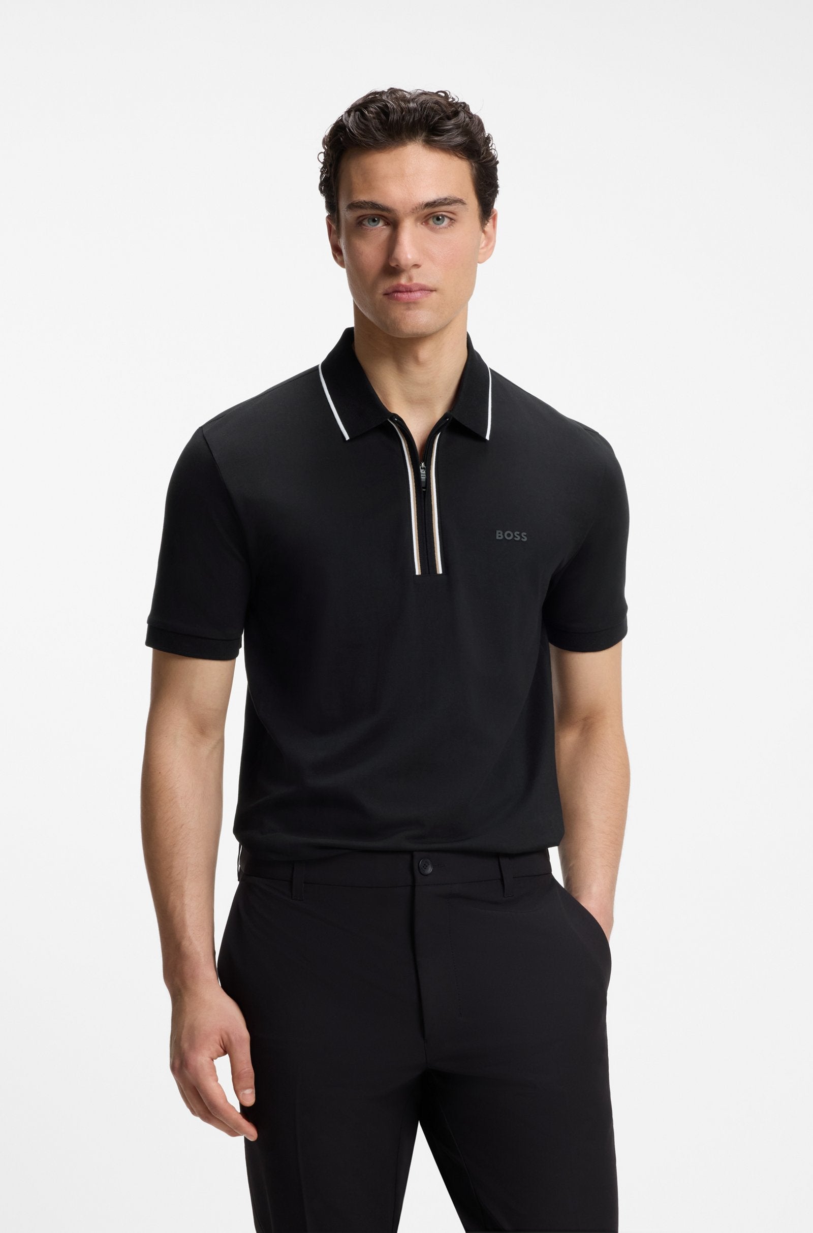 Hugo Boss miesten pikeepaita Philix GOC, musta