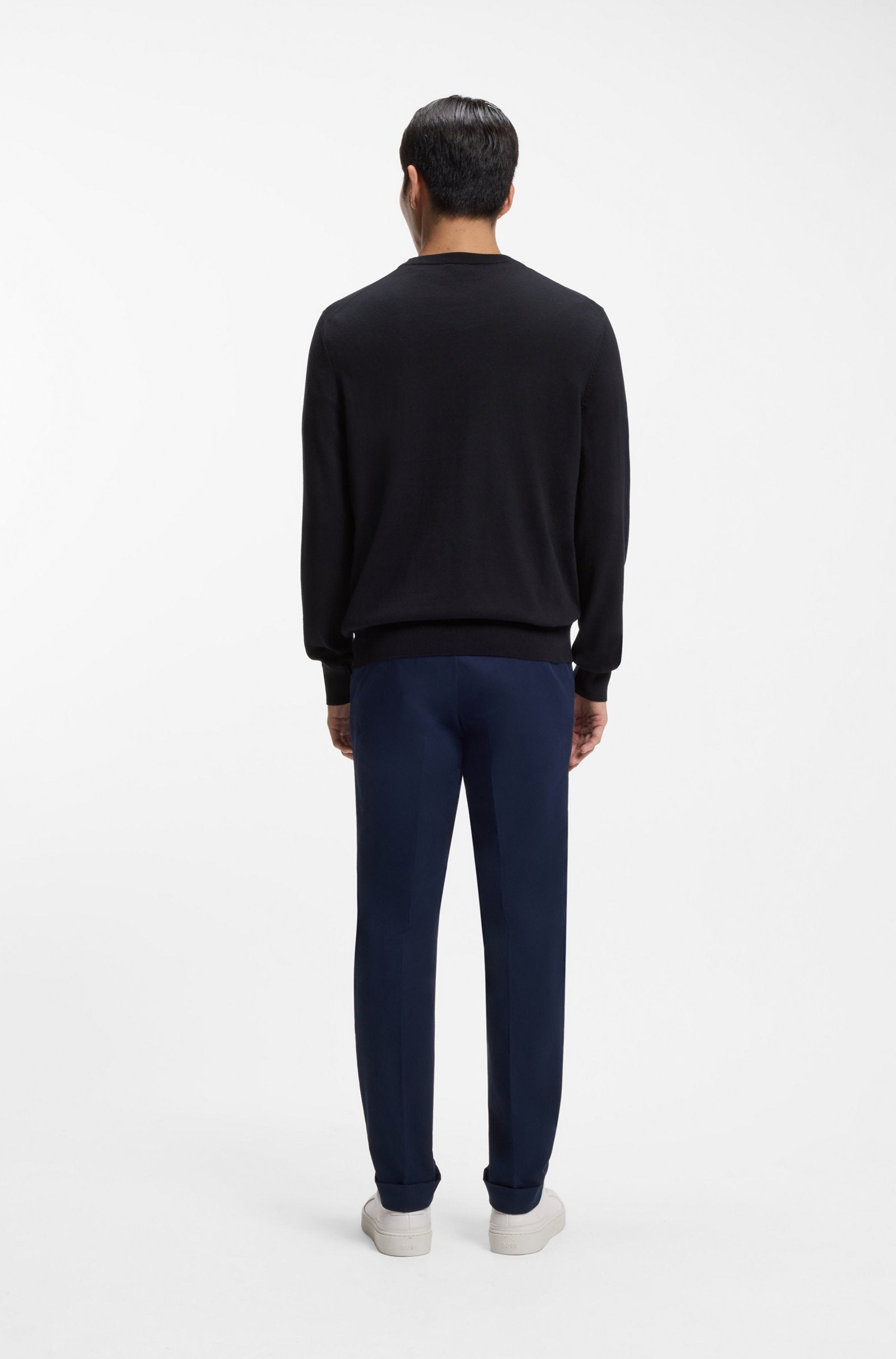 Hugo Boss miesten neulepusero Upacas-L, tummansininen