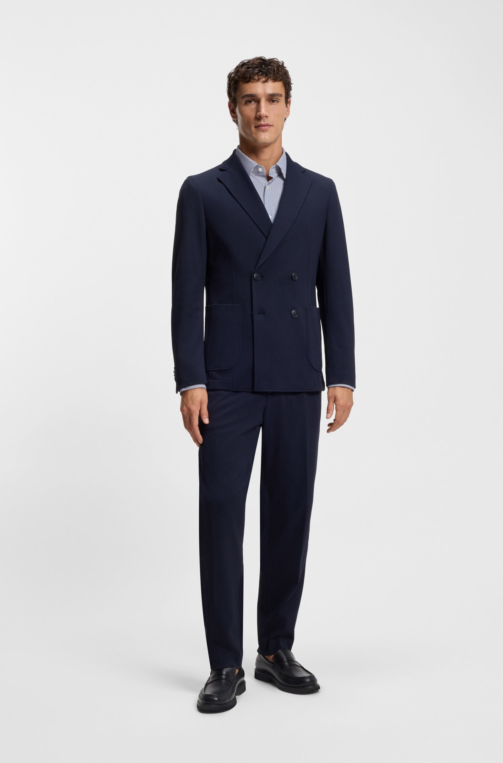 Hugo Boss miesten kauluspaita P-HANK-S-K-261 Performance Stretch, sininen