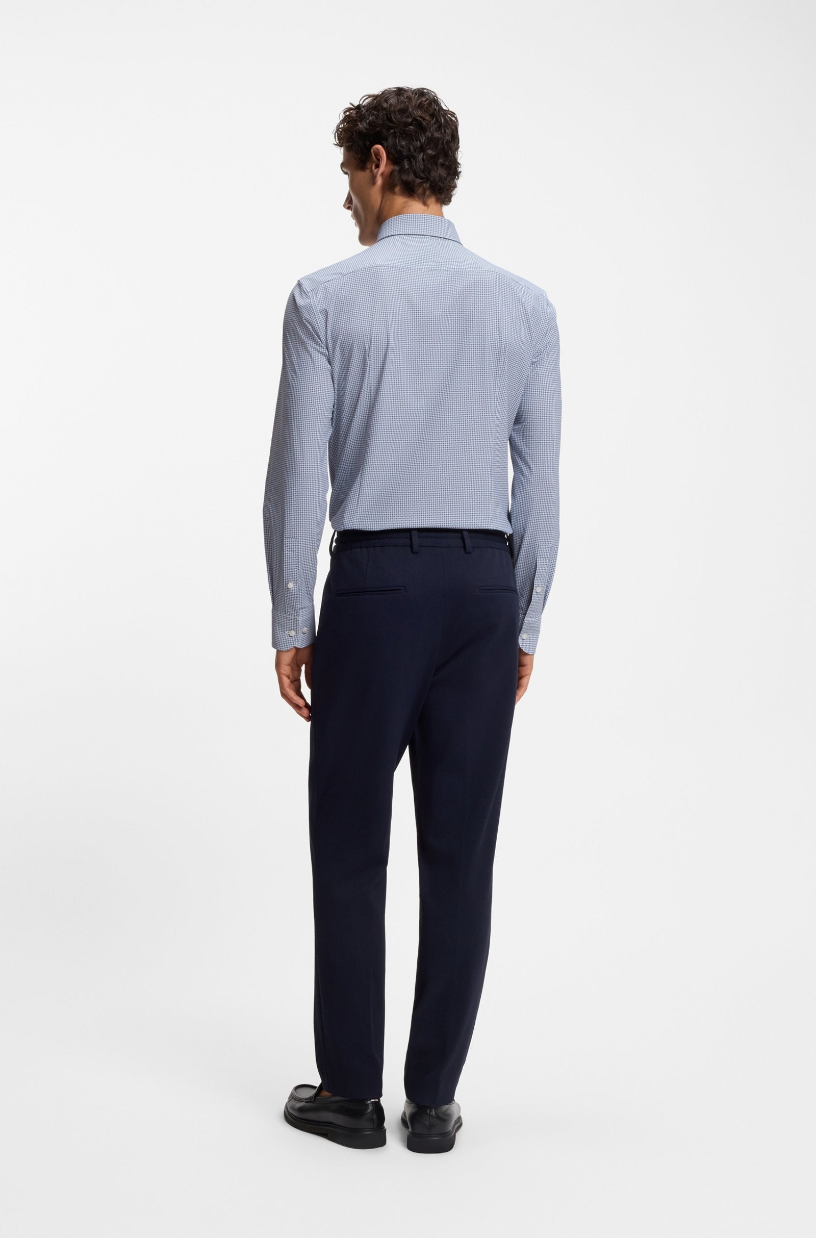 Hugo Boss miesten kauluspaita P-HANK-S-K-261 Performance Stretch, sininen