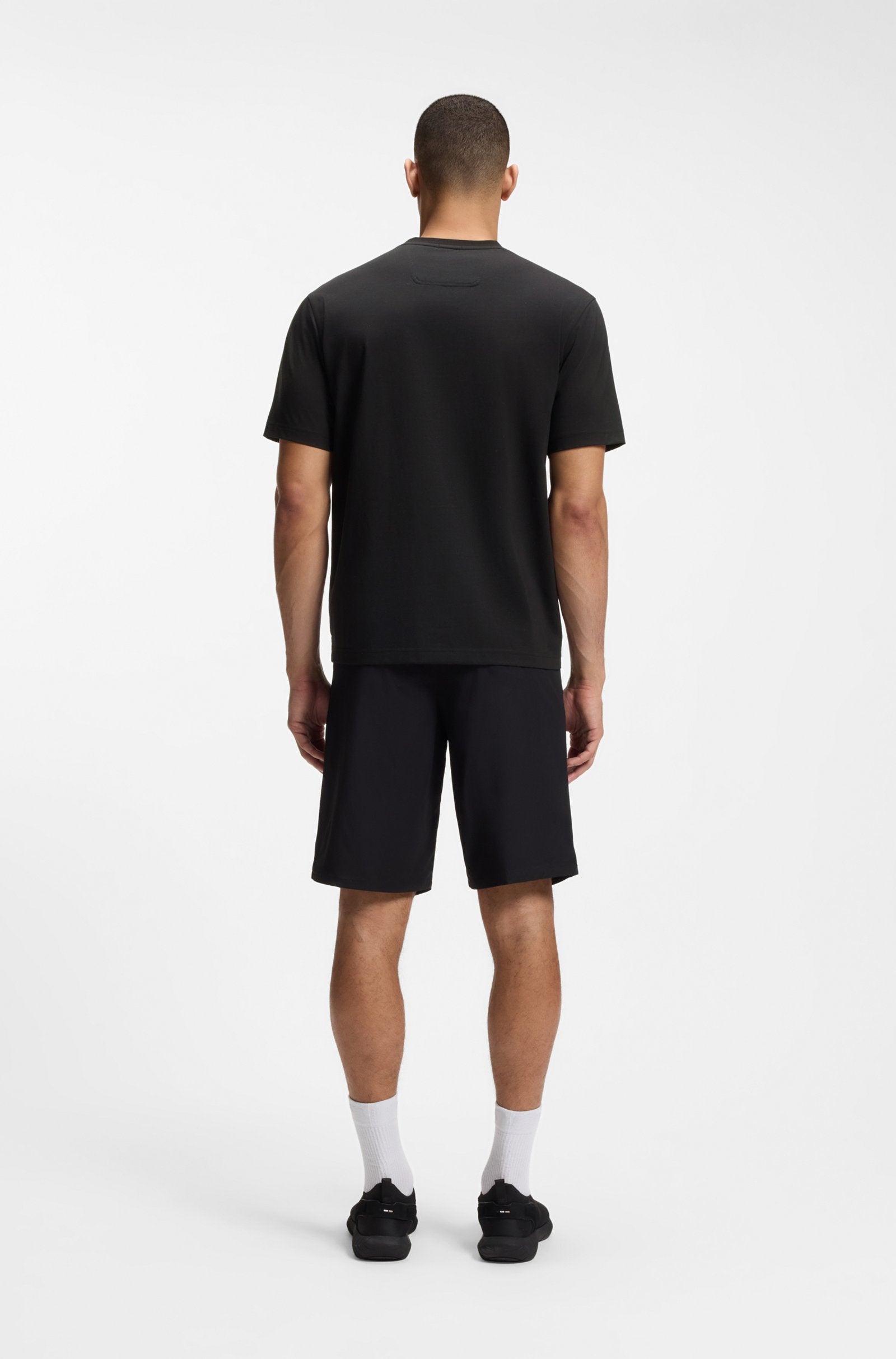 Hugo Boss miesten t-paita Globe LogoPattern, Musta