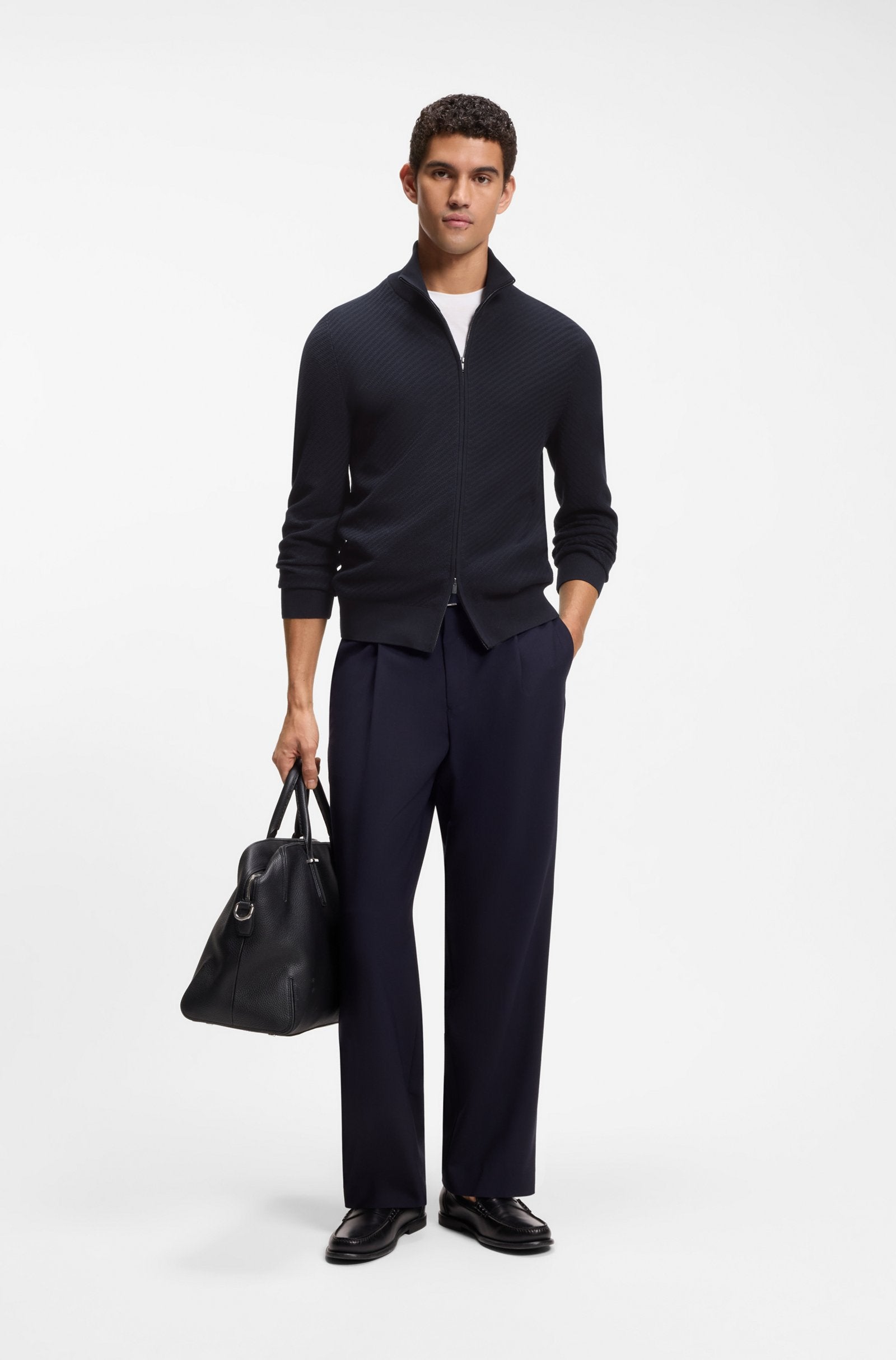 Hugo Boss miesten neuletakki H-Loretti, tummansininen