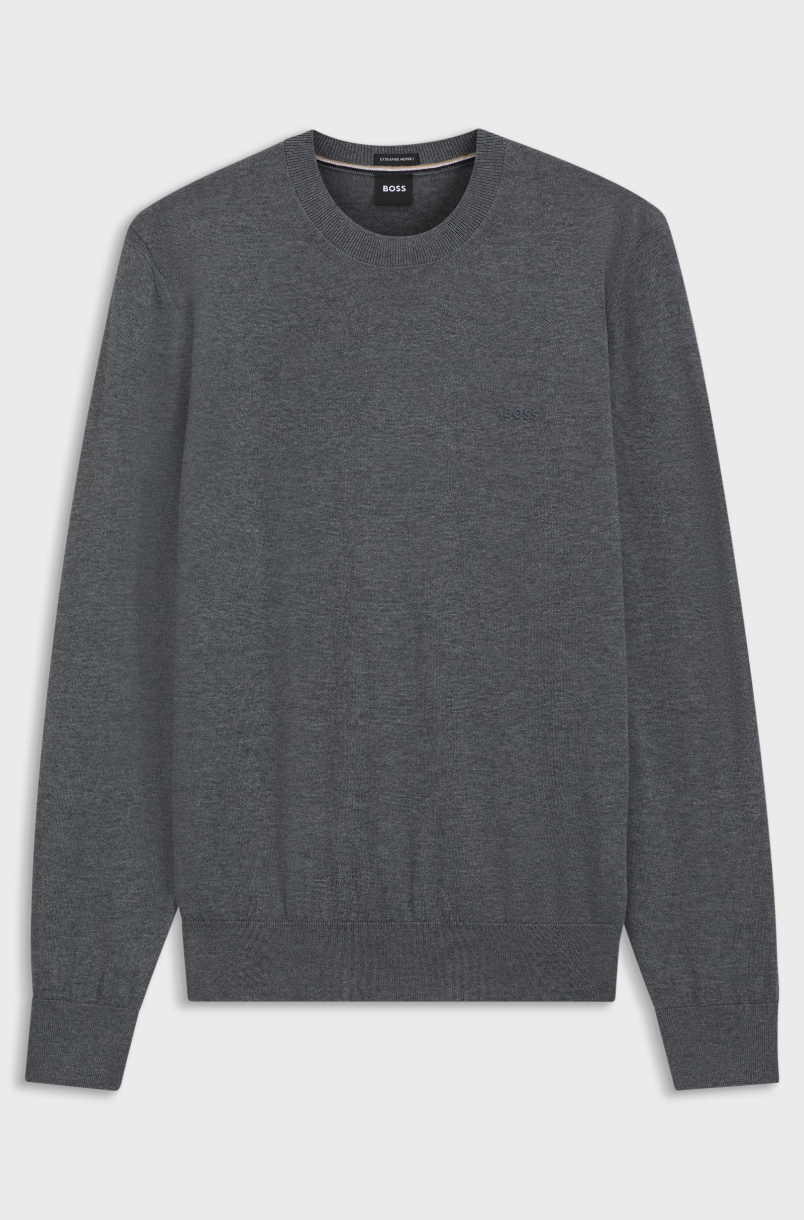 Hugo Boss miesten neulepusero H-Leno-L, keskiharmaa
