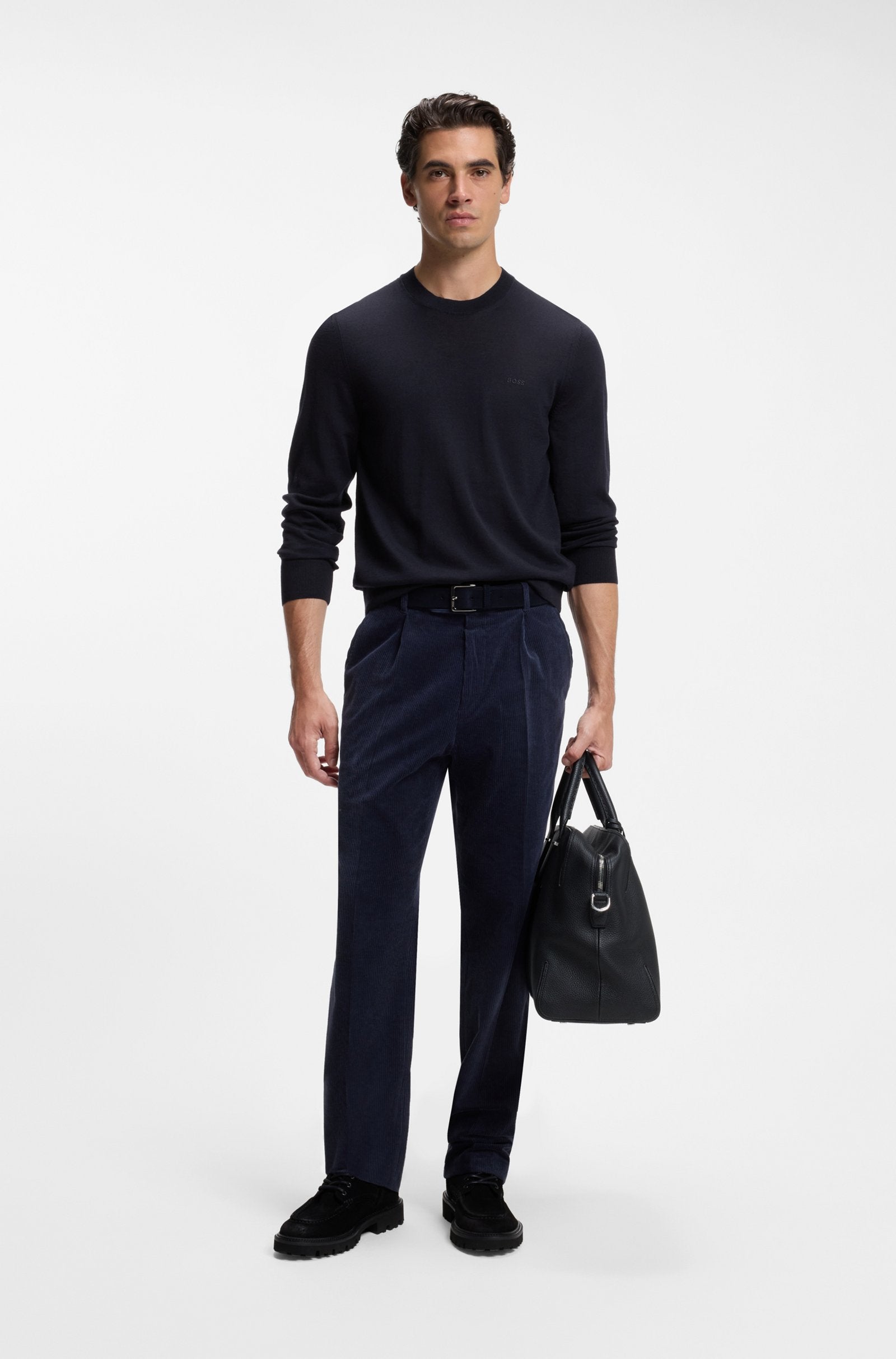 Hugo Boss miesten neulepusero H-Leno-L, tummansininen