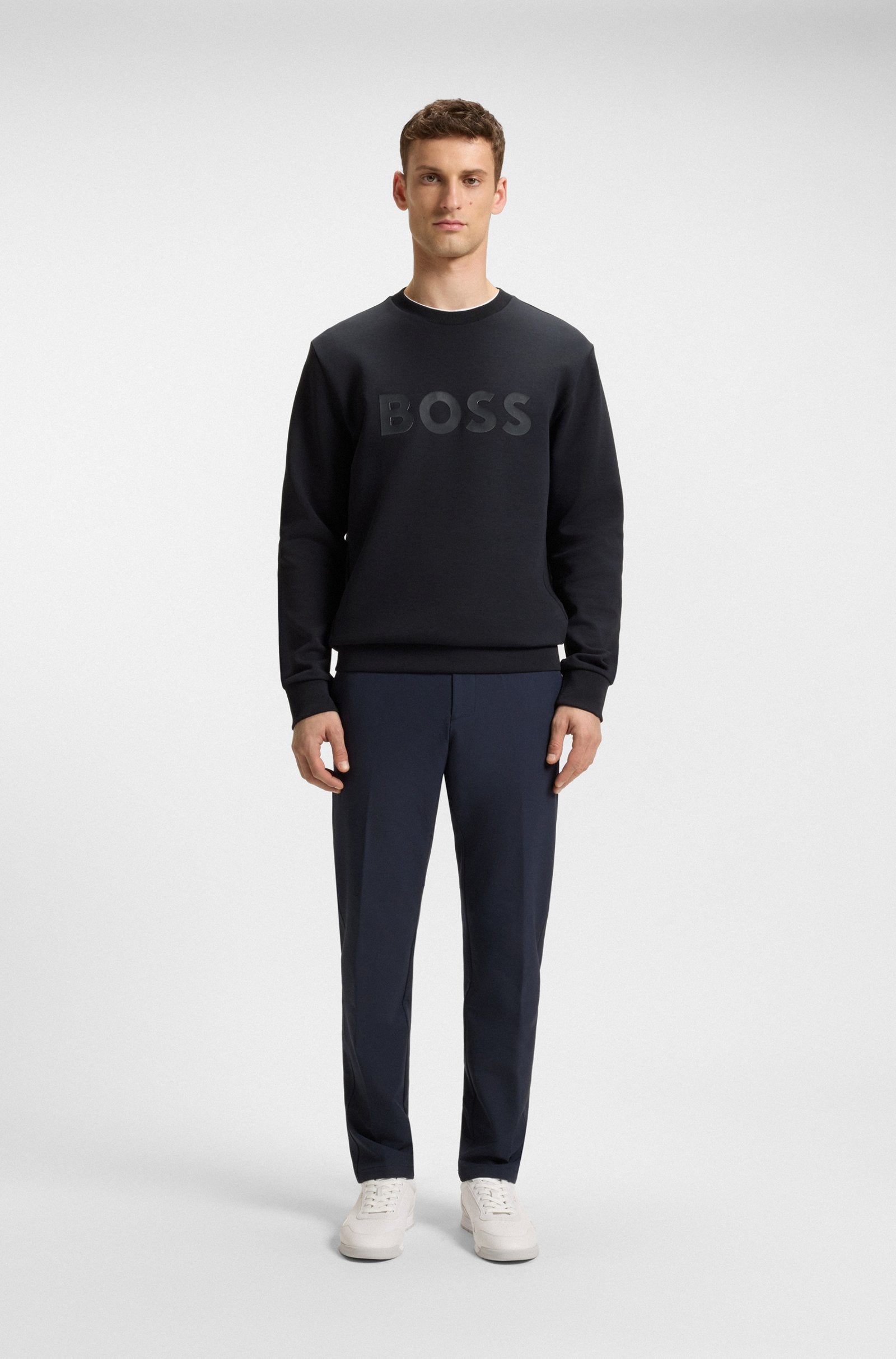 Hugo Boss miesten collegepaita K BOSS LOGO SALBO SWEATSHIRT, tummansininen