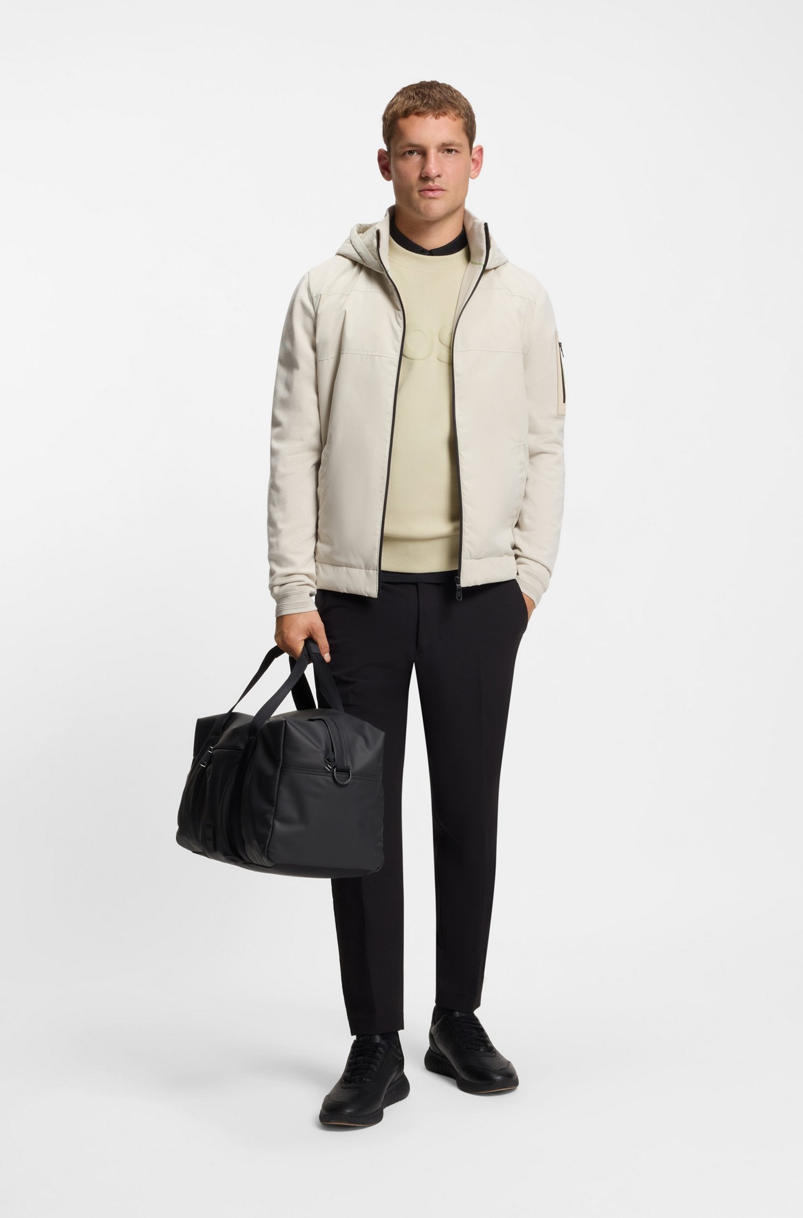 Hugo Boss miesten collegepaita Salbo Sweatshirt, hiekka