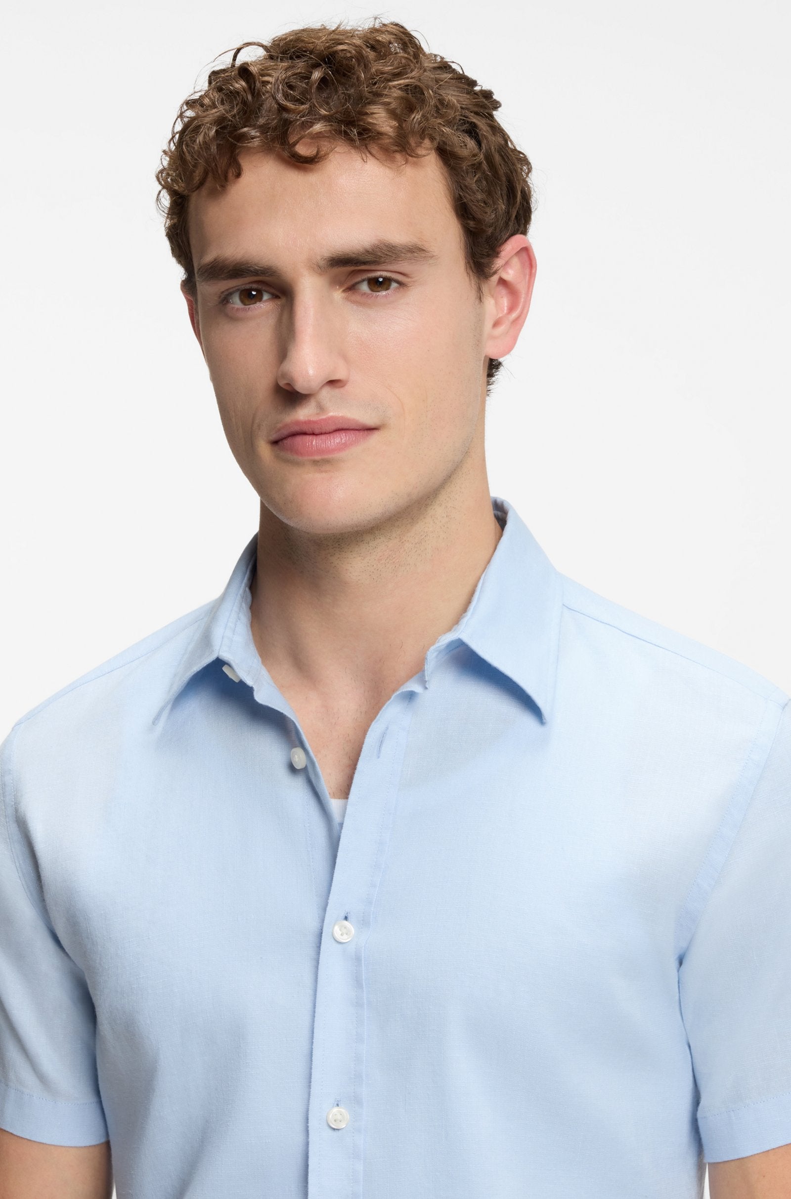 Hugo Boss miesten kauluspaita Roan, vaaleansininen