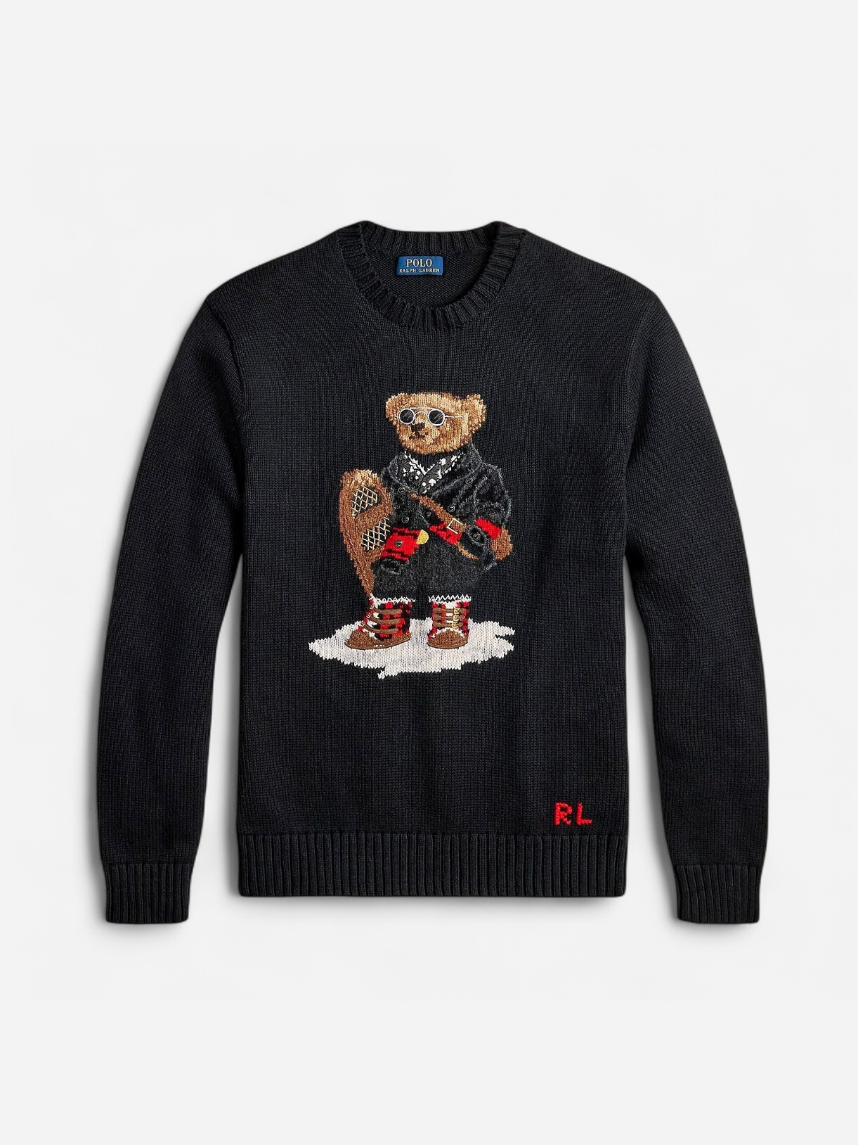 Polo Ralph Lauren miesten neulepusero Holiday Polo Bear, musta - Kekäle.fi