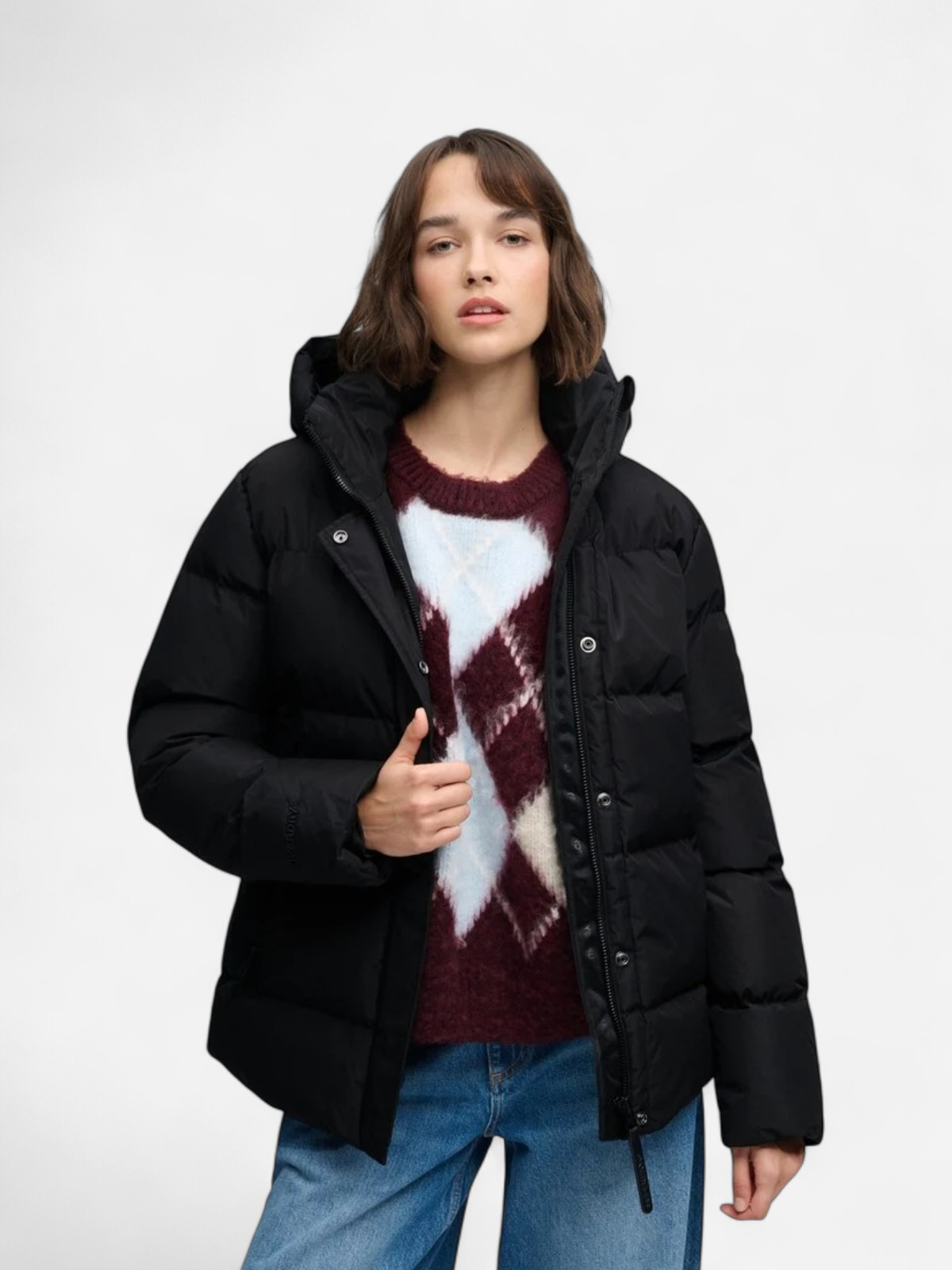 Superdry naisten toppatakki Hooded Sports Puffer Jacket, musta - Kekäle.fi