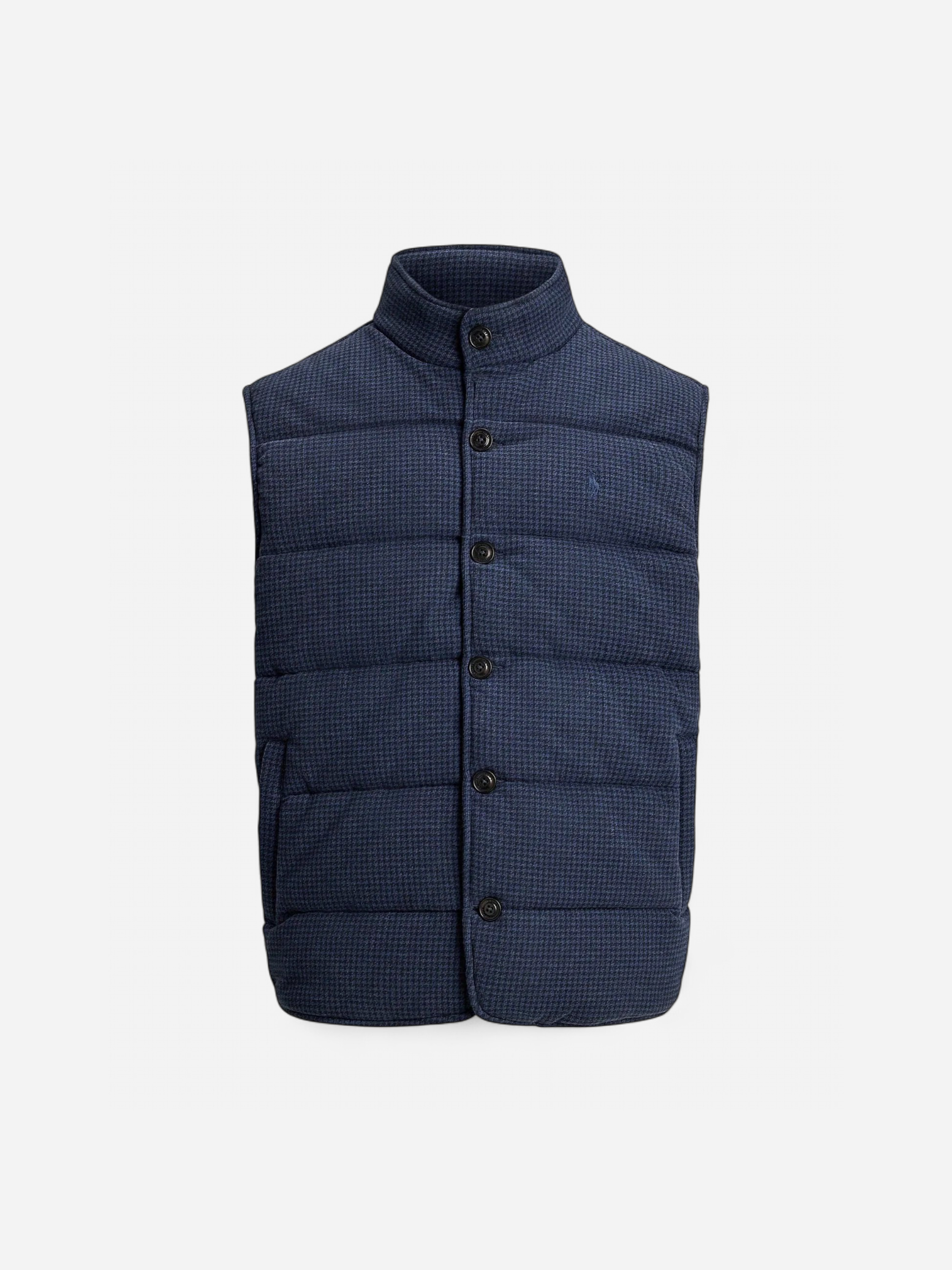 Polo Ralph Lauren Miesten liivi Houndstooth Print Estate Rib, sininen - Kekäle.fi