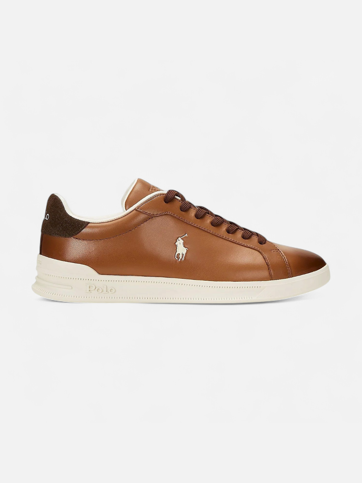 Polo Ralph Lauren miesten tennarit HRT CRT II Sneakers Low Top Lace, keskiruskea - Kekäle.fi