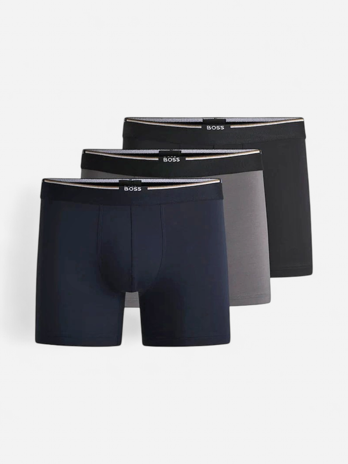 Hugo Boss miesten bokserit, BOXERBR 3P BAMBOO Musta - Kekäle.fi