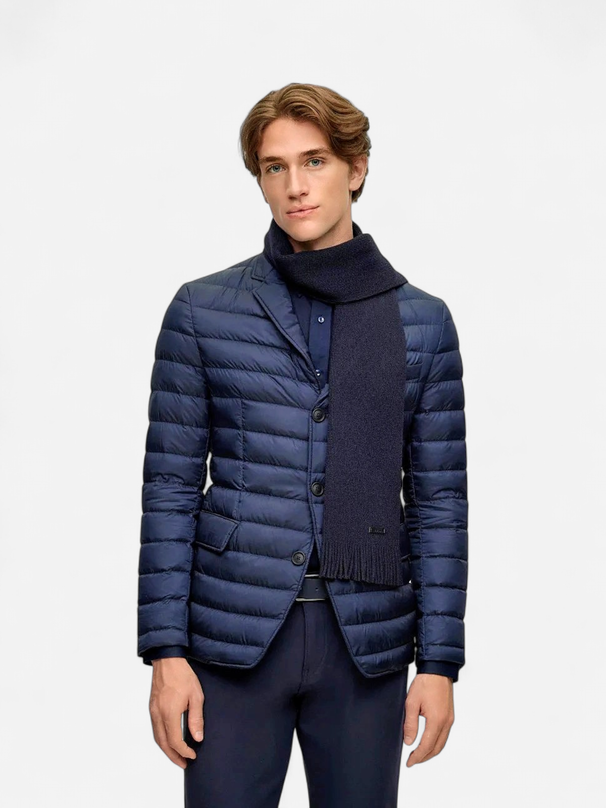 Hugo Boss Miesten Kaulahuivi, ALBAS HUIVI Tummansininen - Kekäle.fi