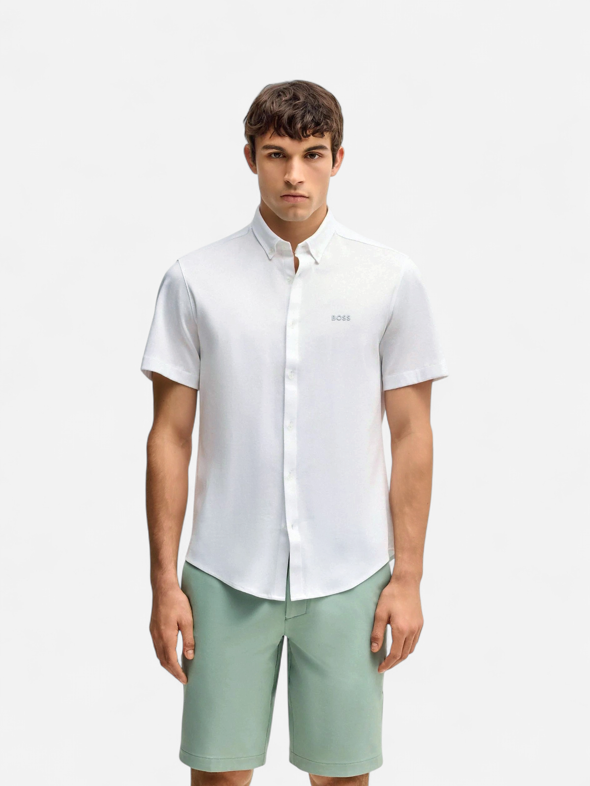 Hugo Boss miesten kauluspaita, B MOTION JERSEY Valkoinen - Kekäle.fi