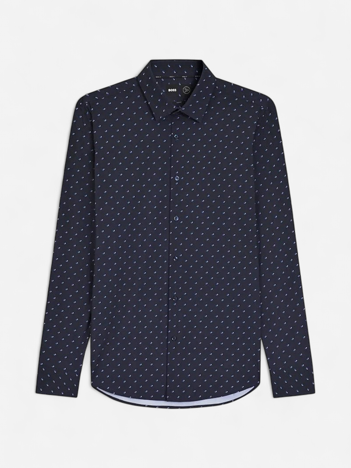 Hugo Boss miesten kauluspaita, P-HANK PERFORMANCE SHIRT Sininen Kuosi - Kekäle.fi