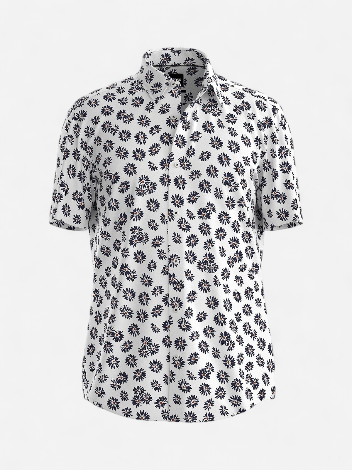 Hugo Boss miesten kauluspaita, P-ROAN PERFORMANCE SHIRT Valkopohjainen Kuosi - Kekäle.fi
