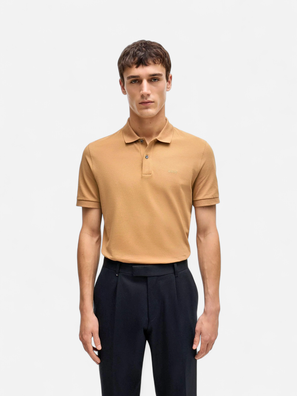 Hugo Boss Miesten Pikeepaita PALLAS REGULAR FIT Beige - Kekäle.fi