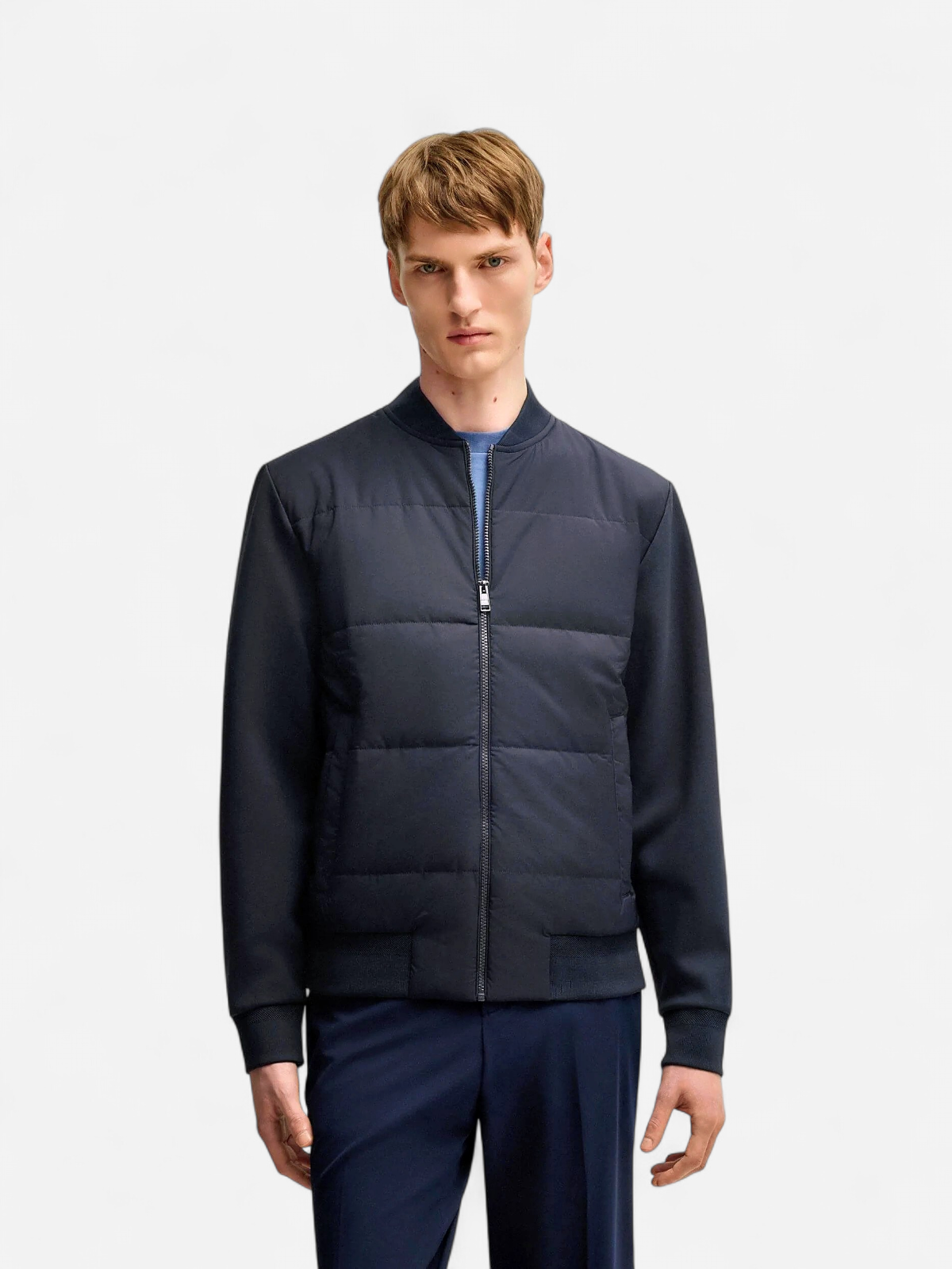 Hugo Boss miesten pusero, H-SKILES HYBRID JACKET Tummansininen - Kekäle.fi
