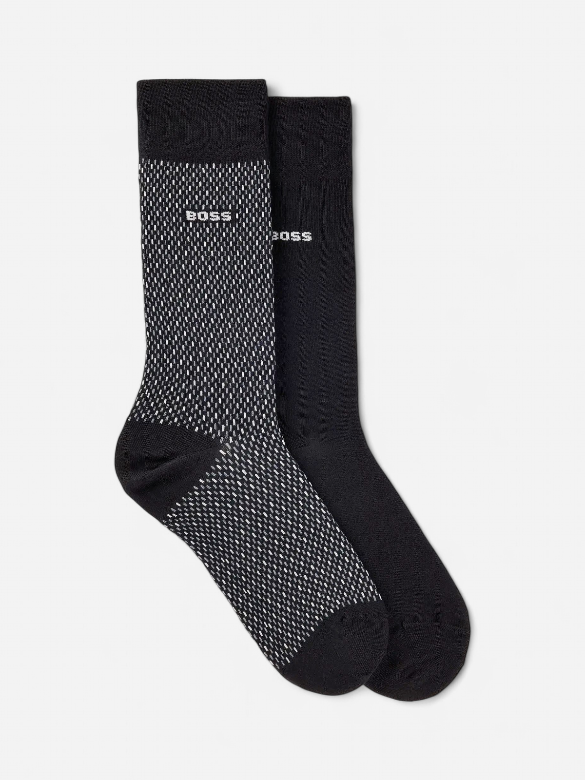 Hugo Boss Miesten Sukat, 2P RS MINIPATTERN Musta - Kekäle.fi
