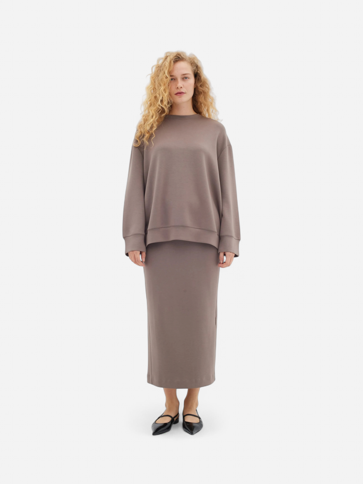 Inwear Naisten Hame, AIDA SKIRT Sandy Grey - Kekäle.fi