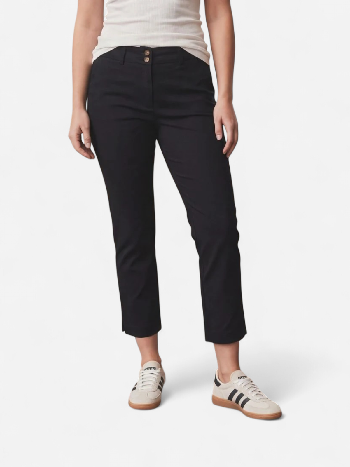 ISAY CHINO HIGHWAIST CHINO MUSTA - Kekäle.fi