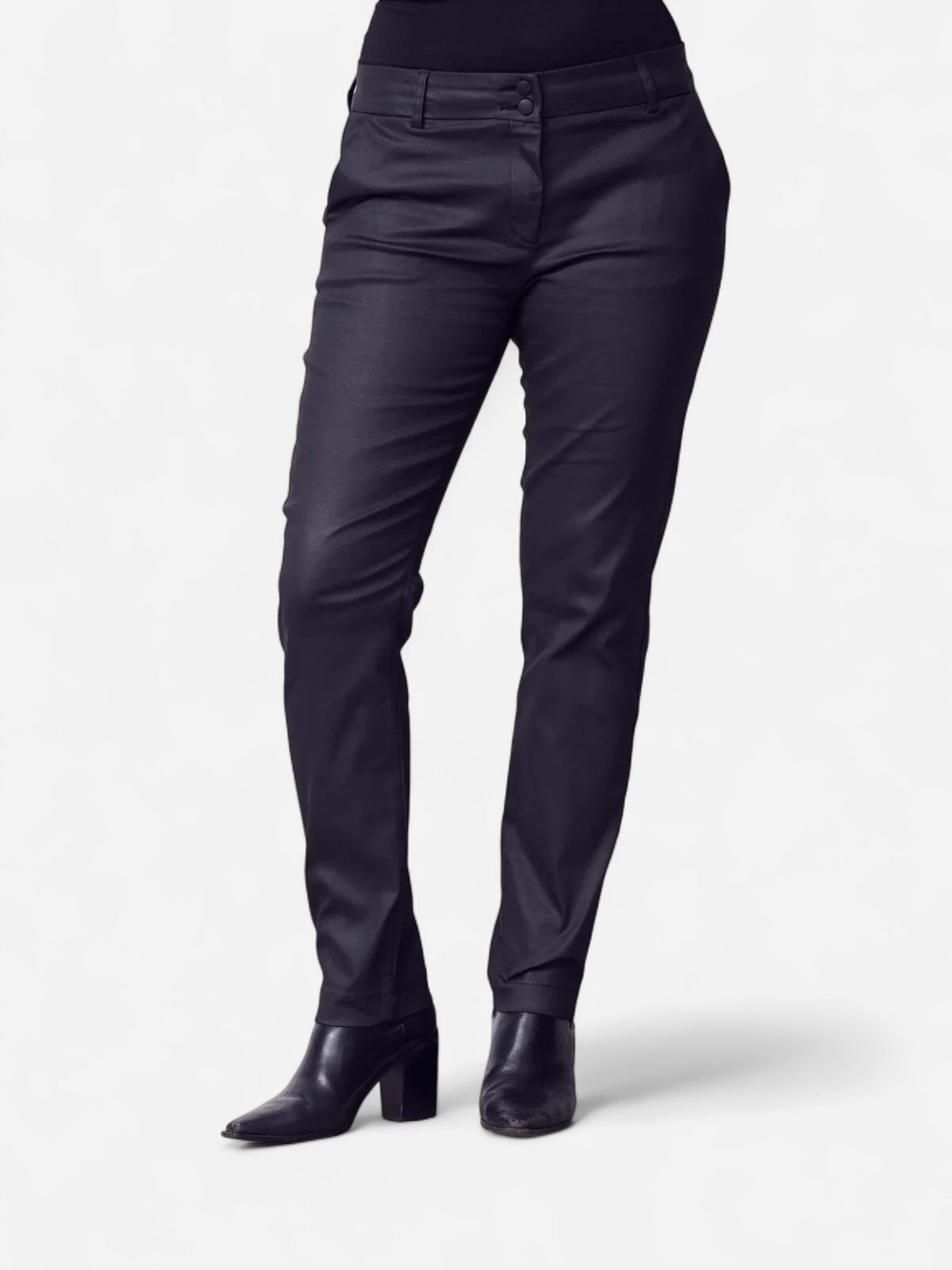 ISAY COATED PANT MUSTA - Kekäle.fi
