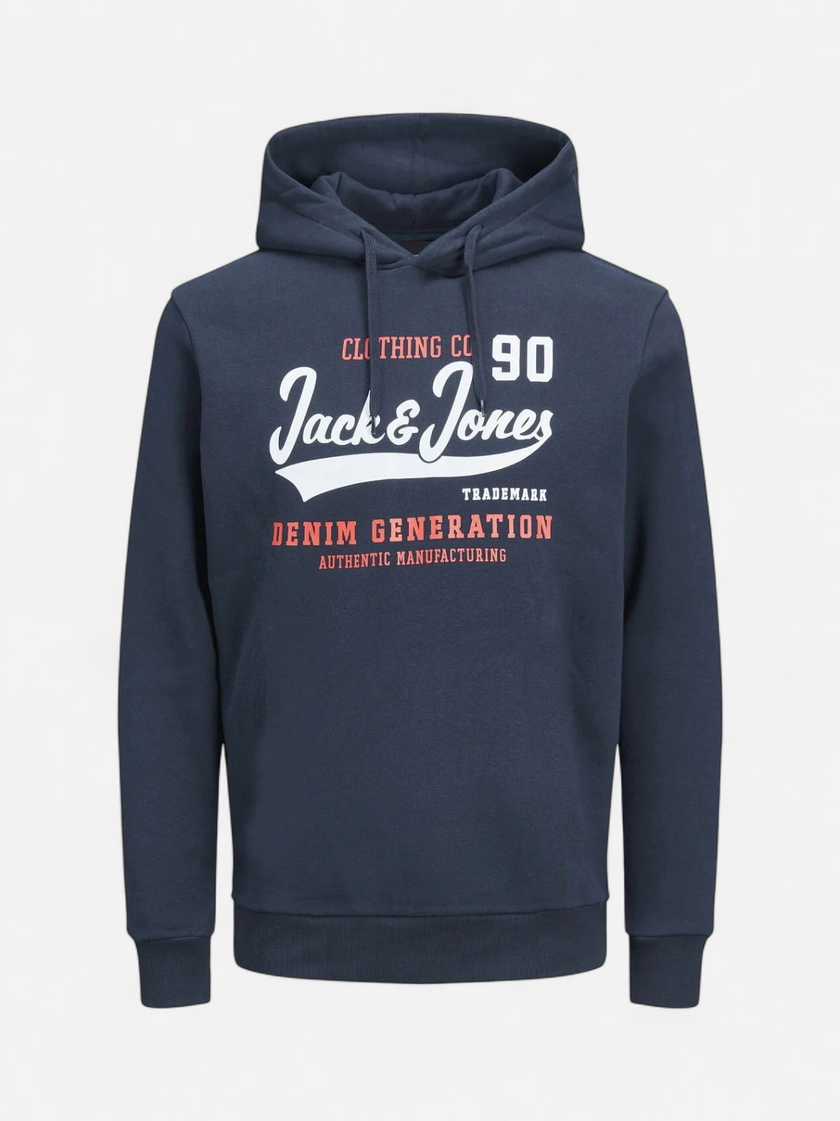 Jack and Jones Miesten Huppari, JJELOGO SWEAT HOOD Navy Blazer - Kekäle.fi