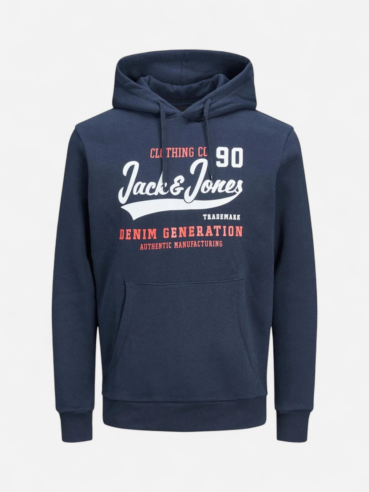 Jack and Jones Miesten Huppari, JJELOGO SWEAT HOOD Tummansininen - Kekäle.fi