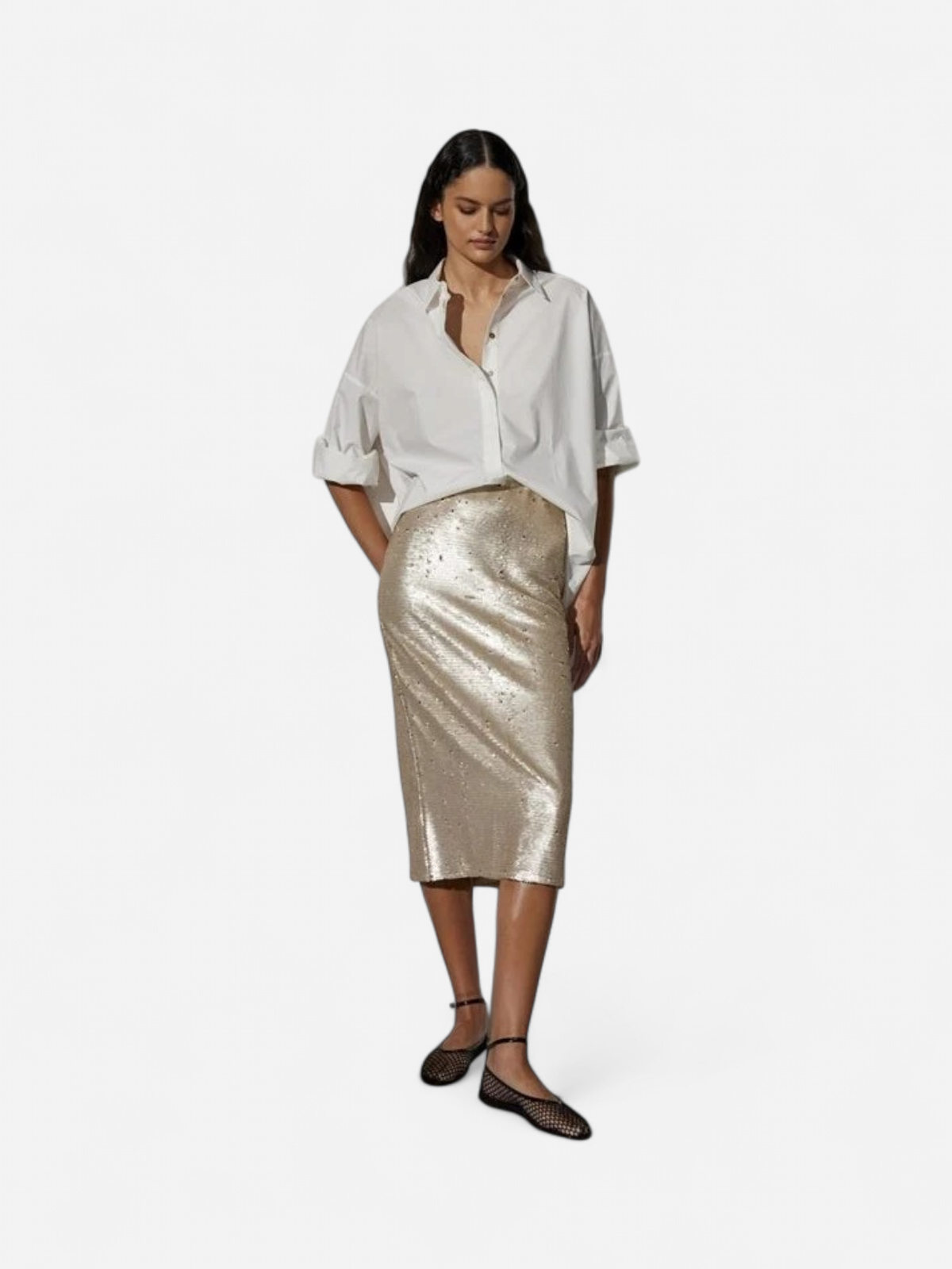 JcSophie naisten hame, GIANNI SKIRT Kullankeltainen - Kekäle.fi