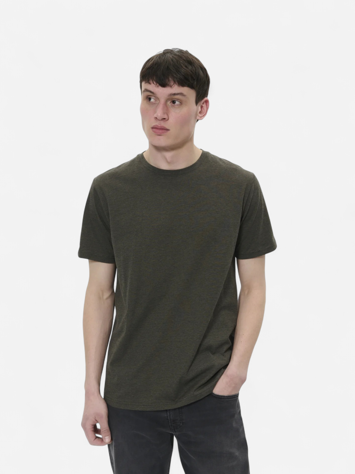 JERMANE COTTON T-SHIRT Olive Night - Kekäle.fi