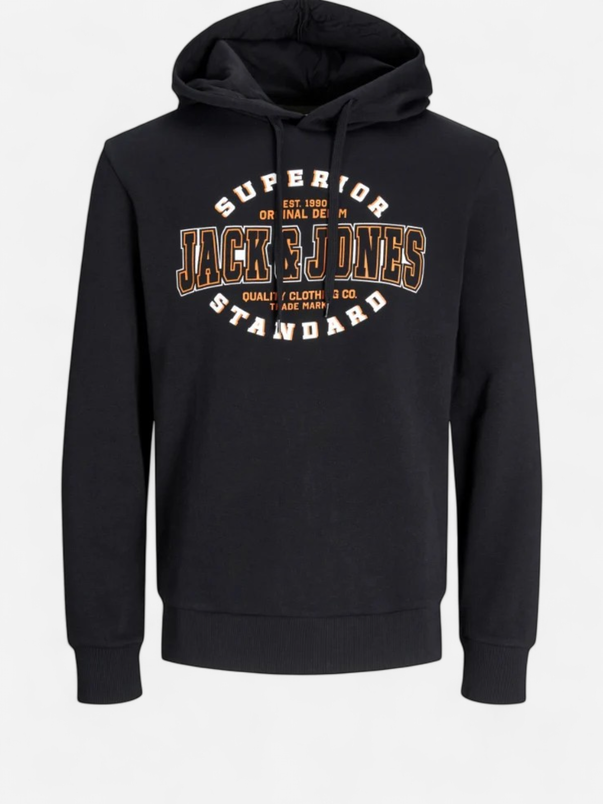 JJELOGO SWEAT HOOD 2 COL 24/25 NOOS Black - Kekäle.fi