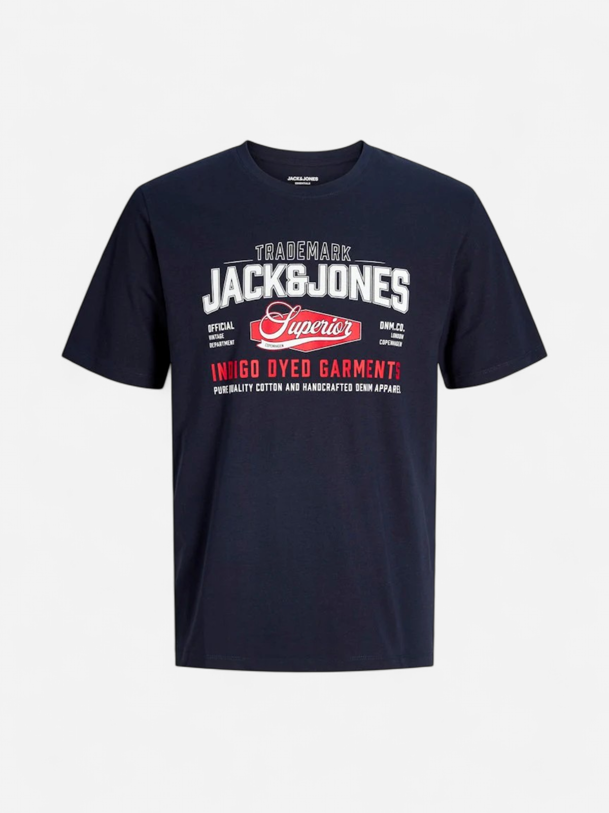 JJELOGO TEE SS O-NECK 2 COL AW26 SN Navy Blazer - Kekäle.fi